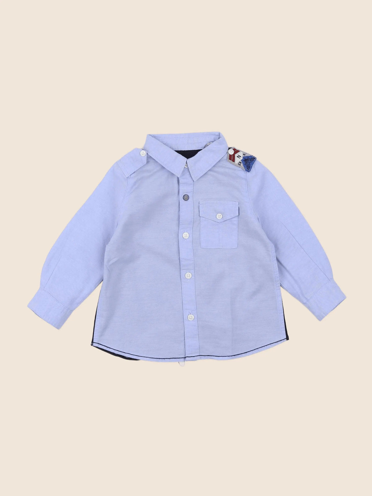 IKKS - chemise bleu - 12 mois