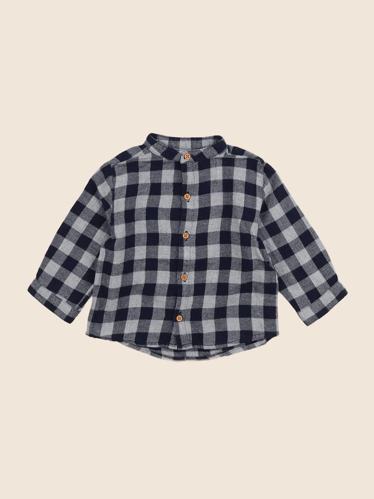 Boutchou - chemise gris, noir - 9 mois