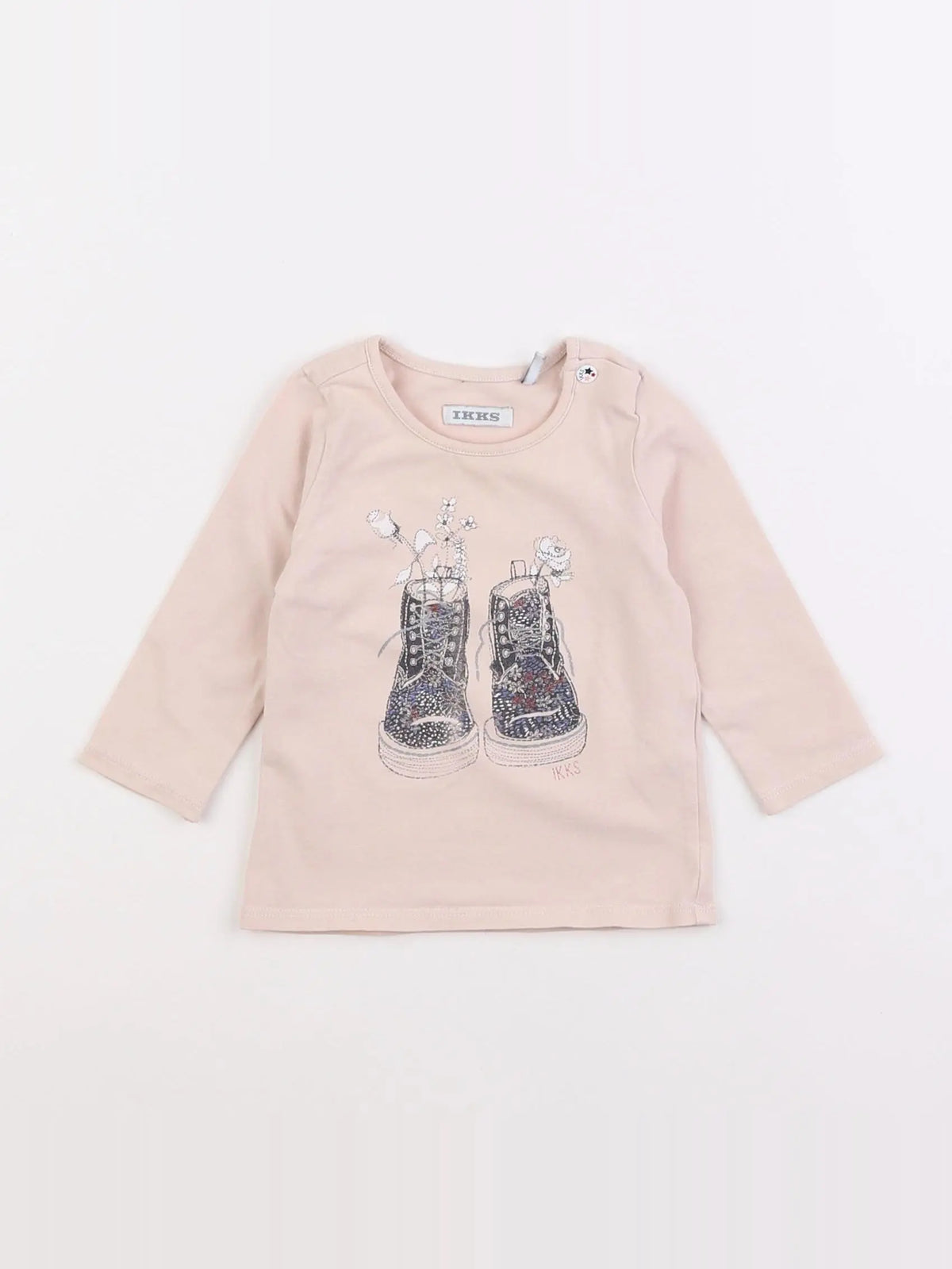 IKKS - tee-shirt rose - 6 mois