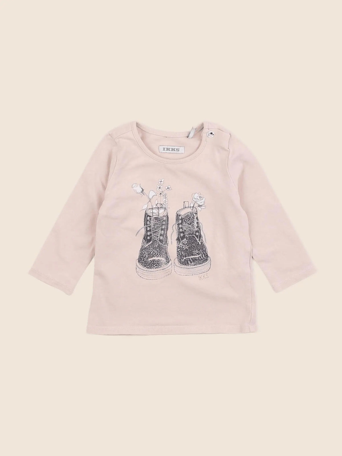 IKKS - tee-shirt rose - 6 mois