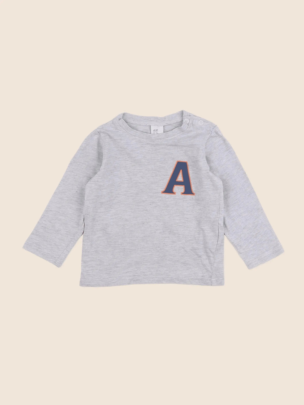 H&M - tee-shirt gris - 9/12 mois