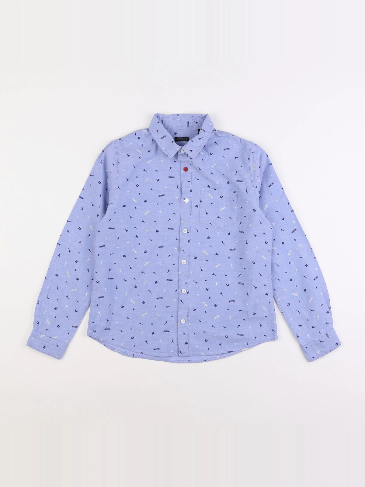 IKKS - chemise bleu - 10 ans