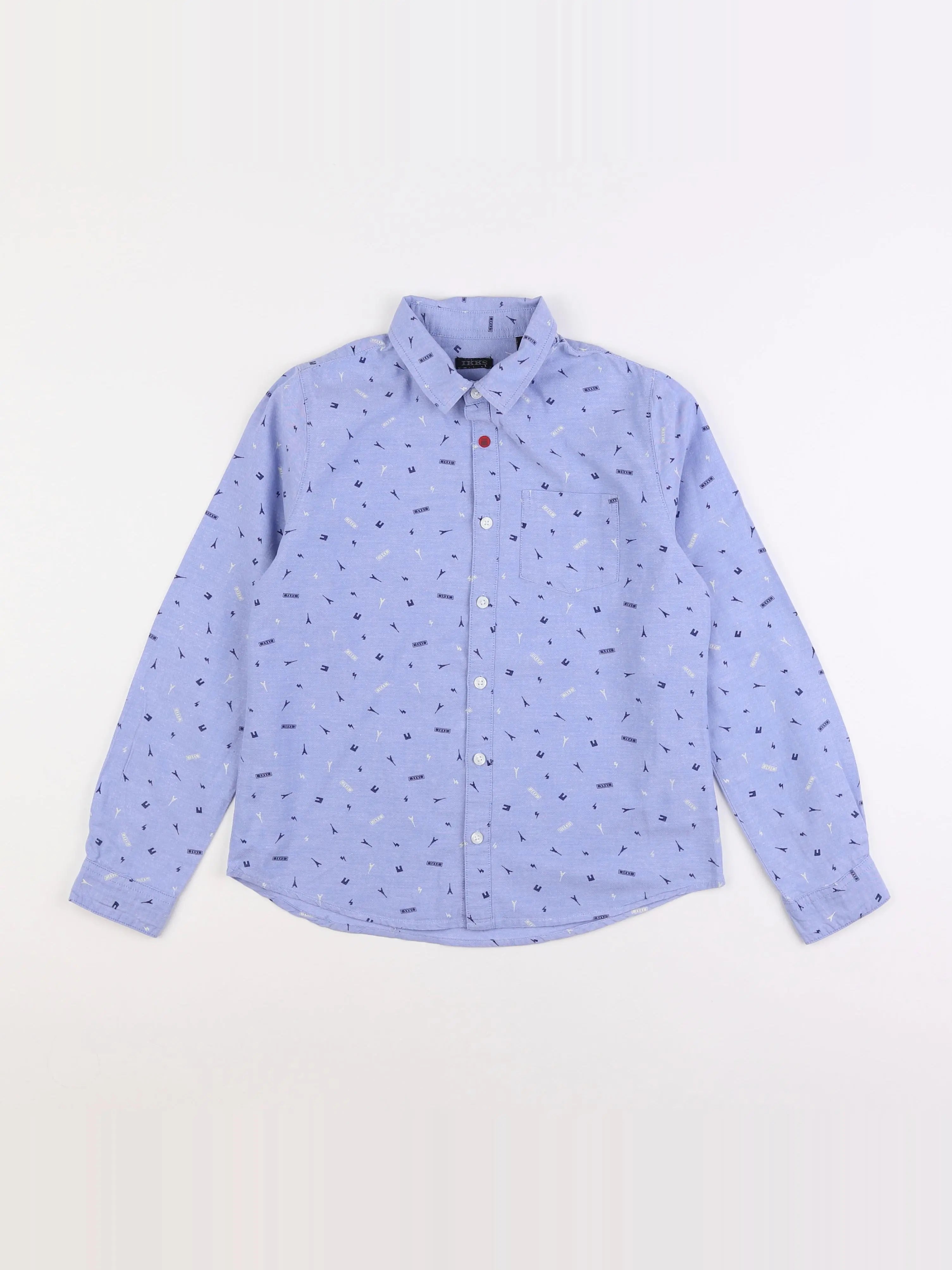 IKKS - chemise bleu - 10 ans