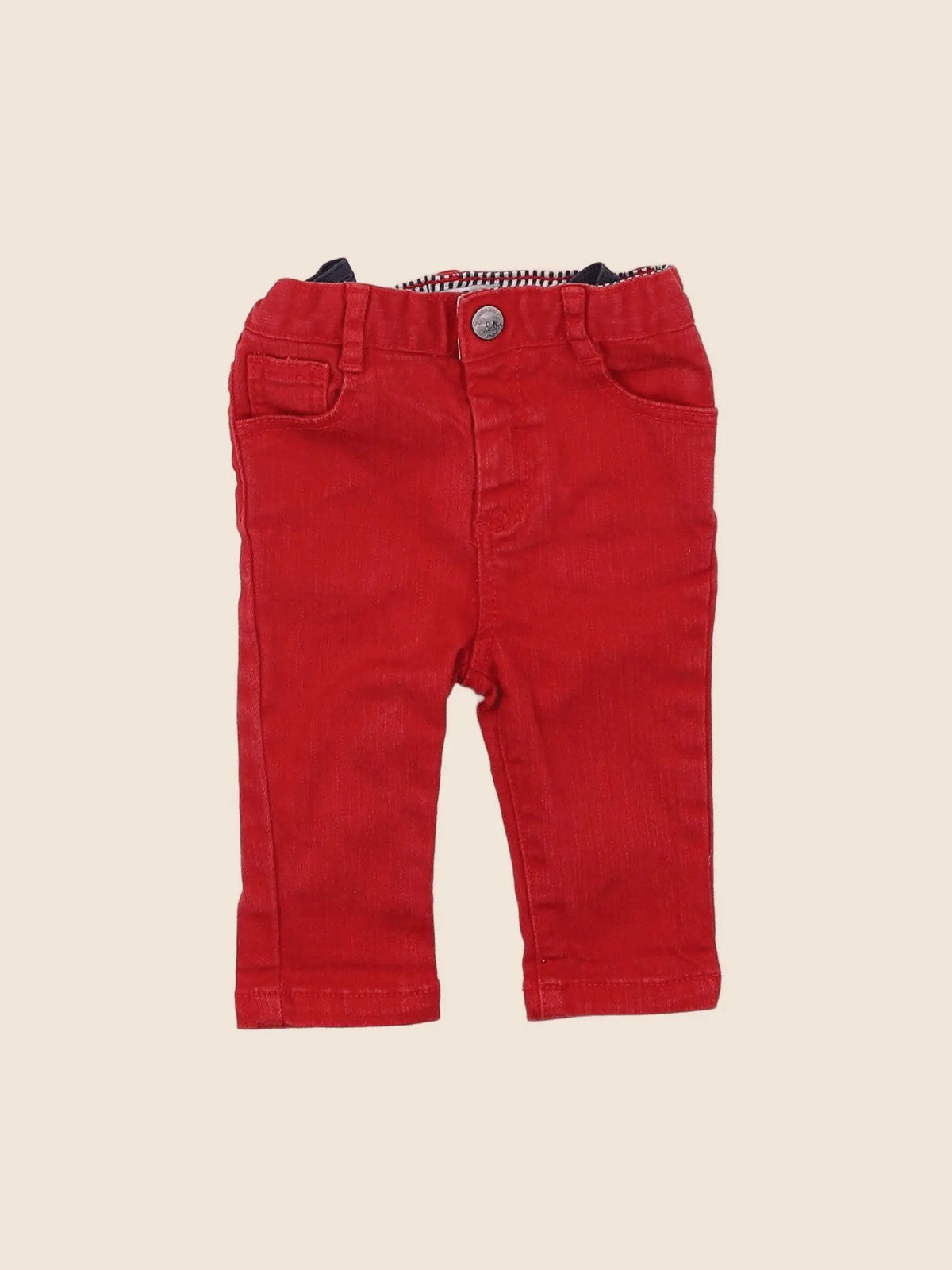 Cyrillus - jean rouge - 6 mois