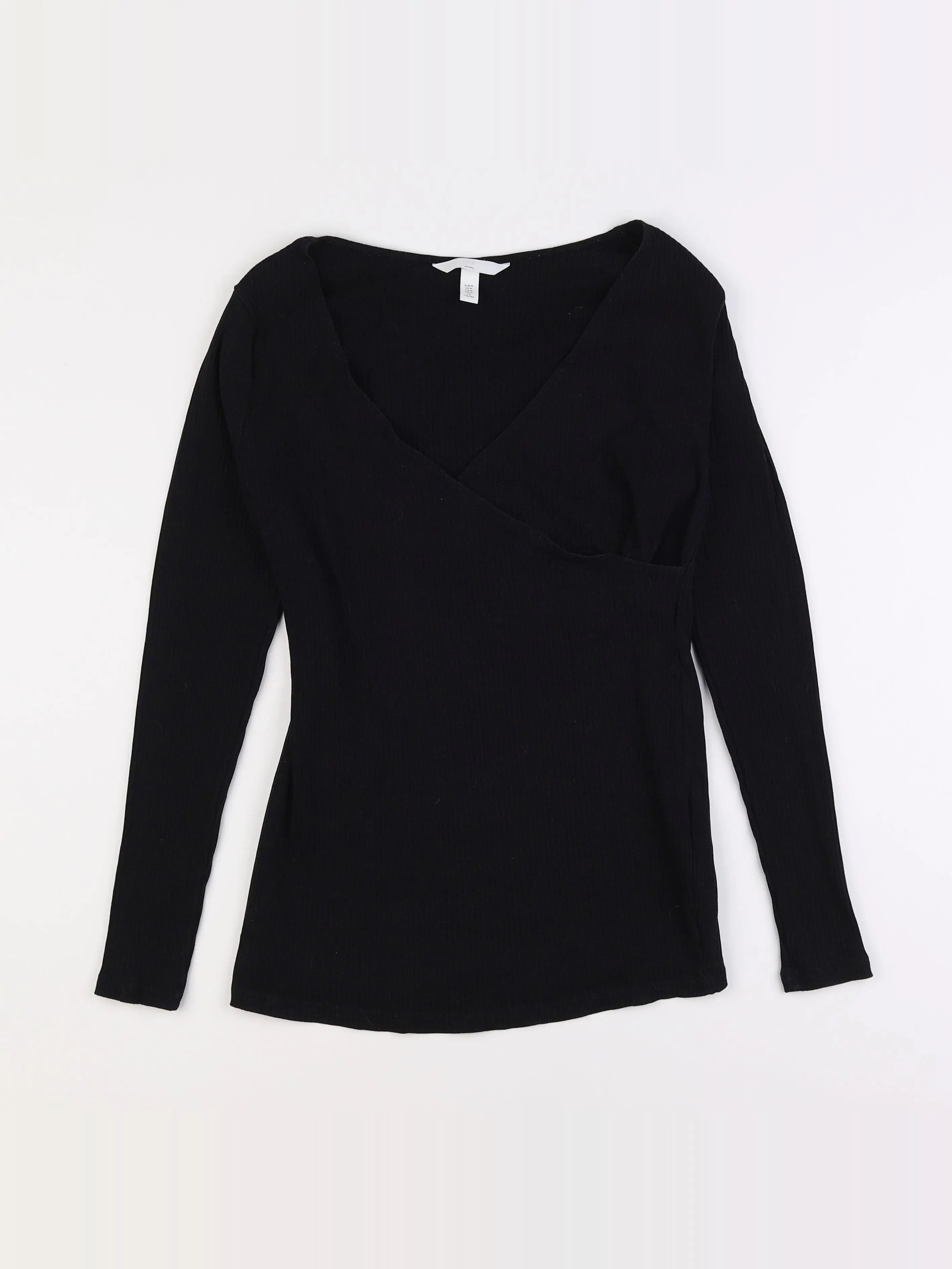 H&M - tee-shirt grossesse noir - m