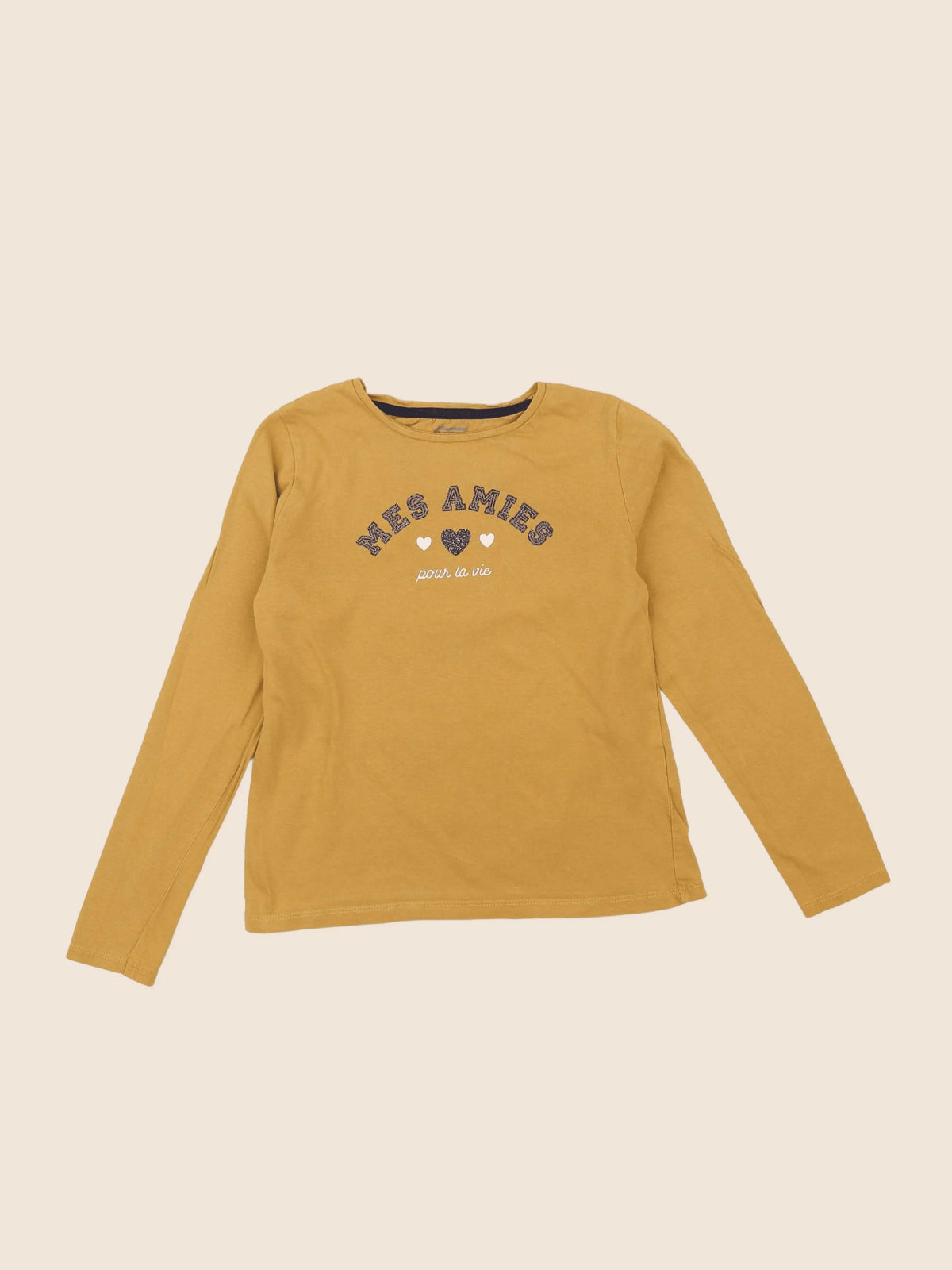 Vertbaudet - tee-shirt jaune - 8 ans