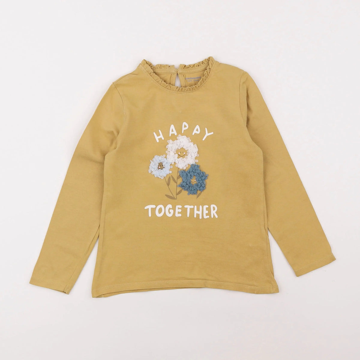 Vertbaudet - tee-shirt jaune - 6 ans