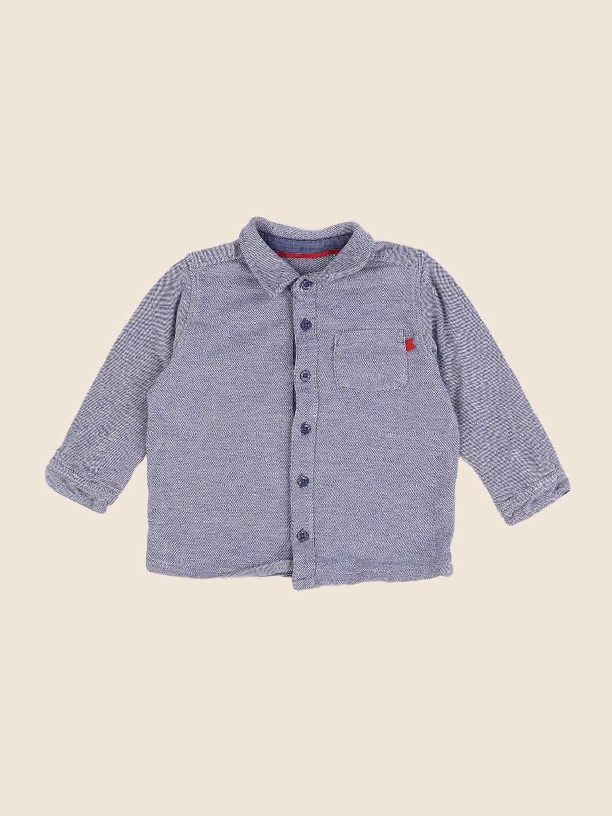 Cadet Rousselle - chemise bleu - 12 mois