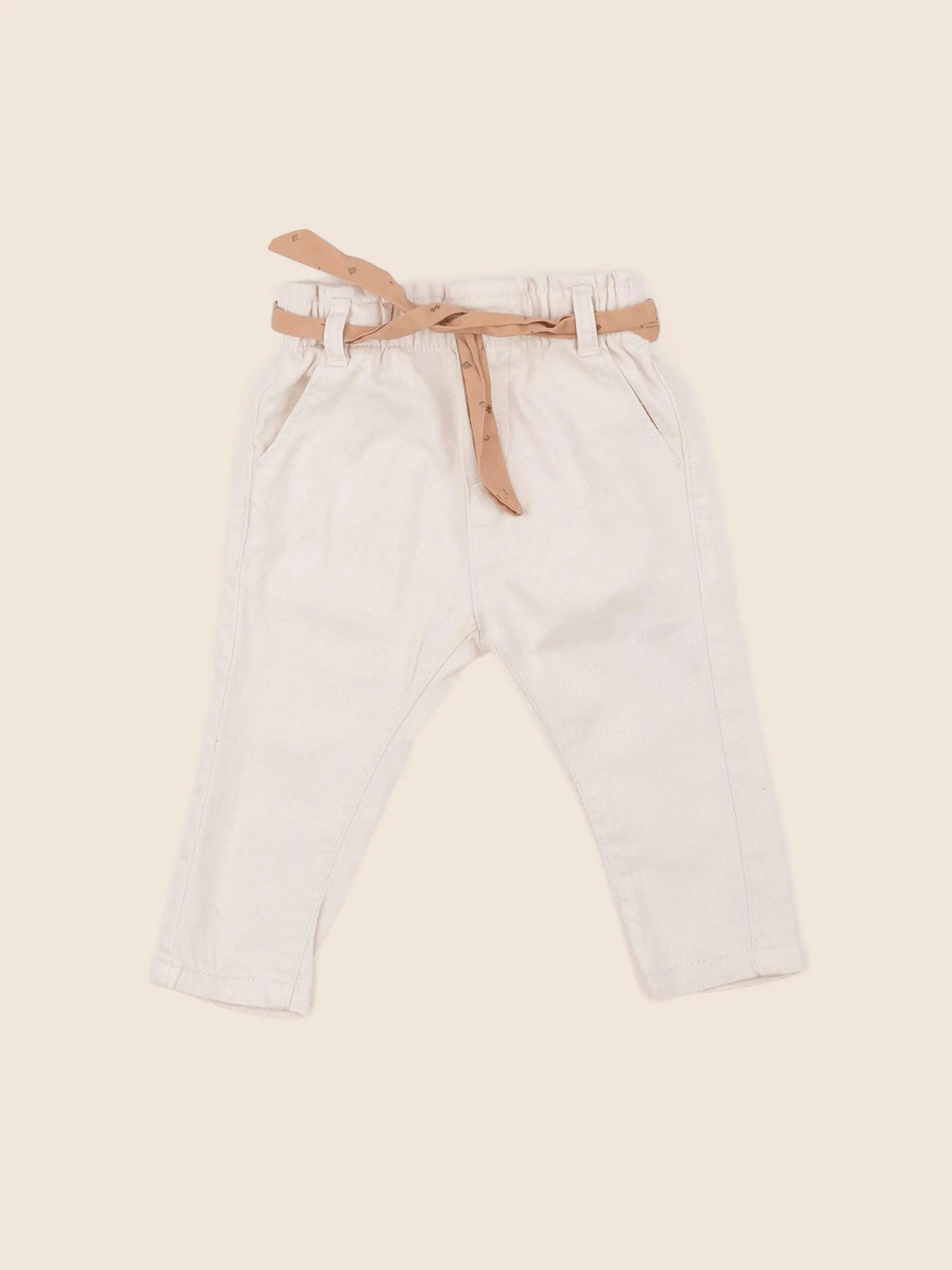 Vertbaudet - jean beige - 6 mois