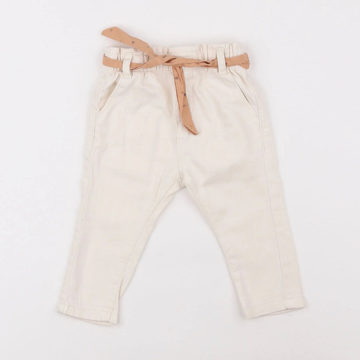 Vertbaudet - jean beige - 6 mois