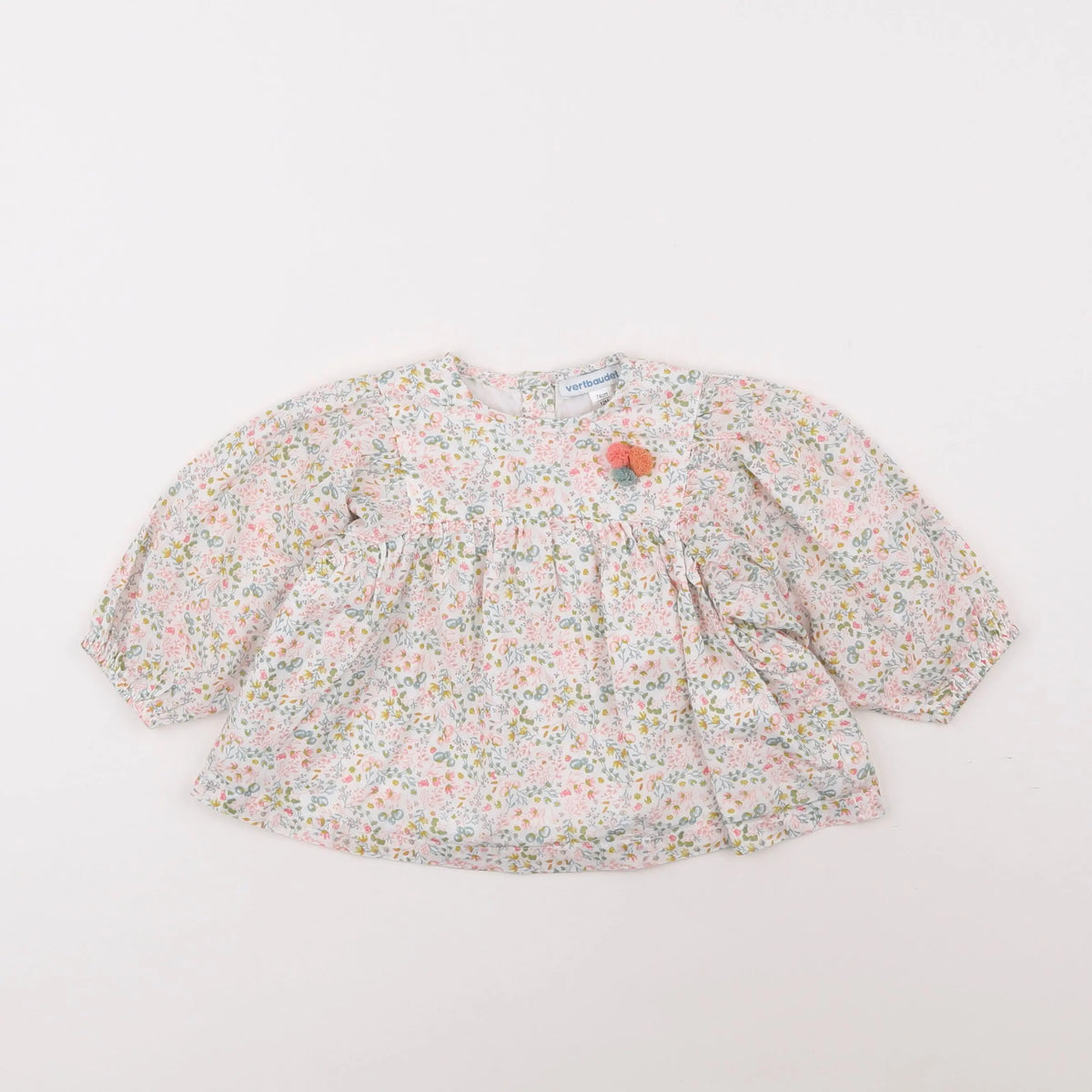 Vertbaudet - blouse multicolore - 12 mois