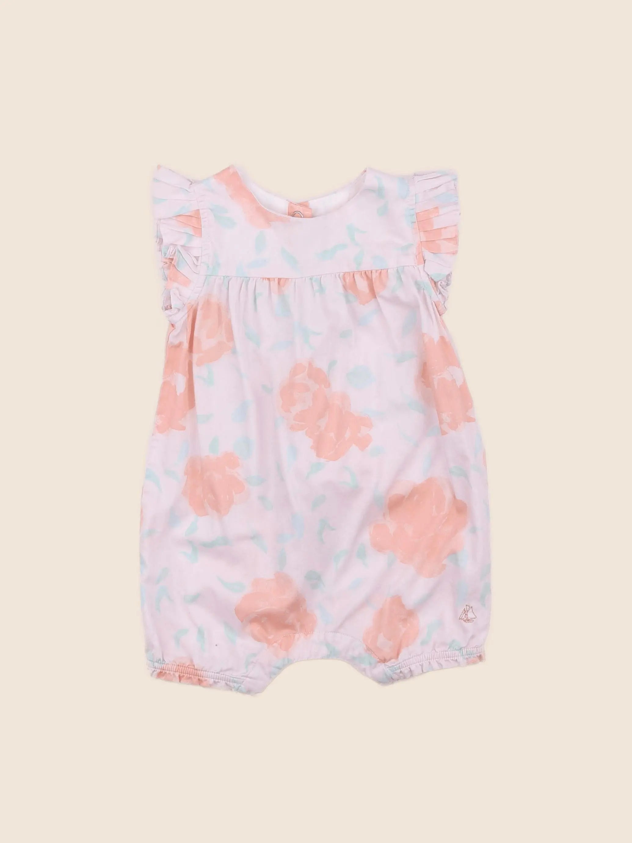 Petit Bateau - combinaison rose - 12 mois