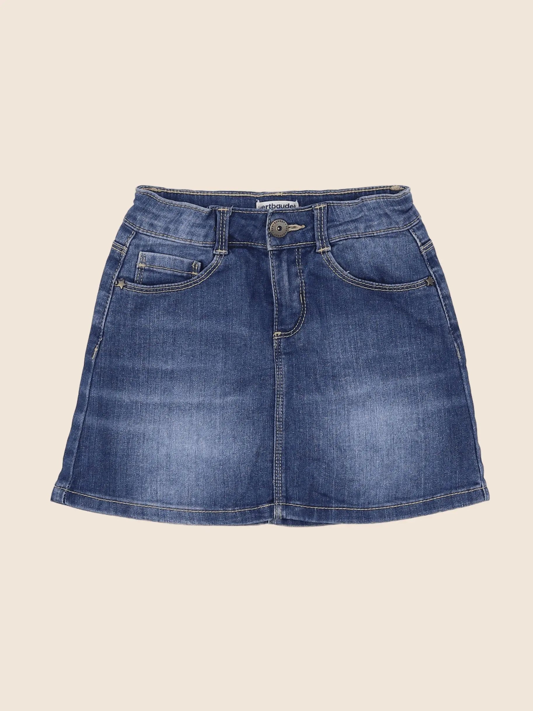 Vertbaudet - jupe bleu - 6 ans