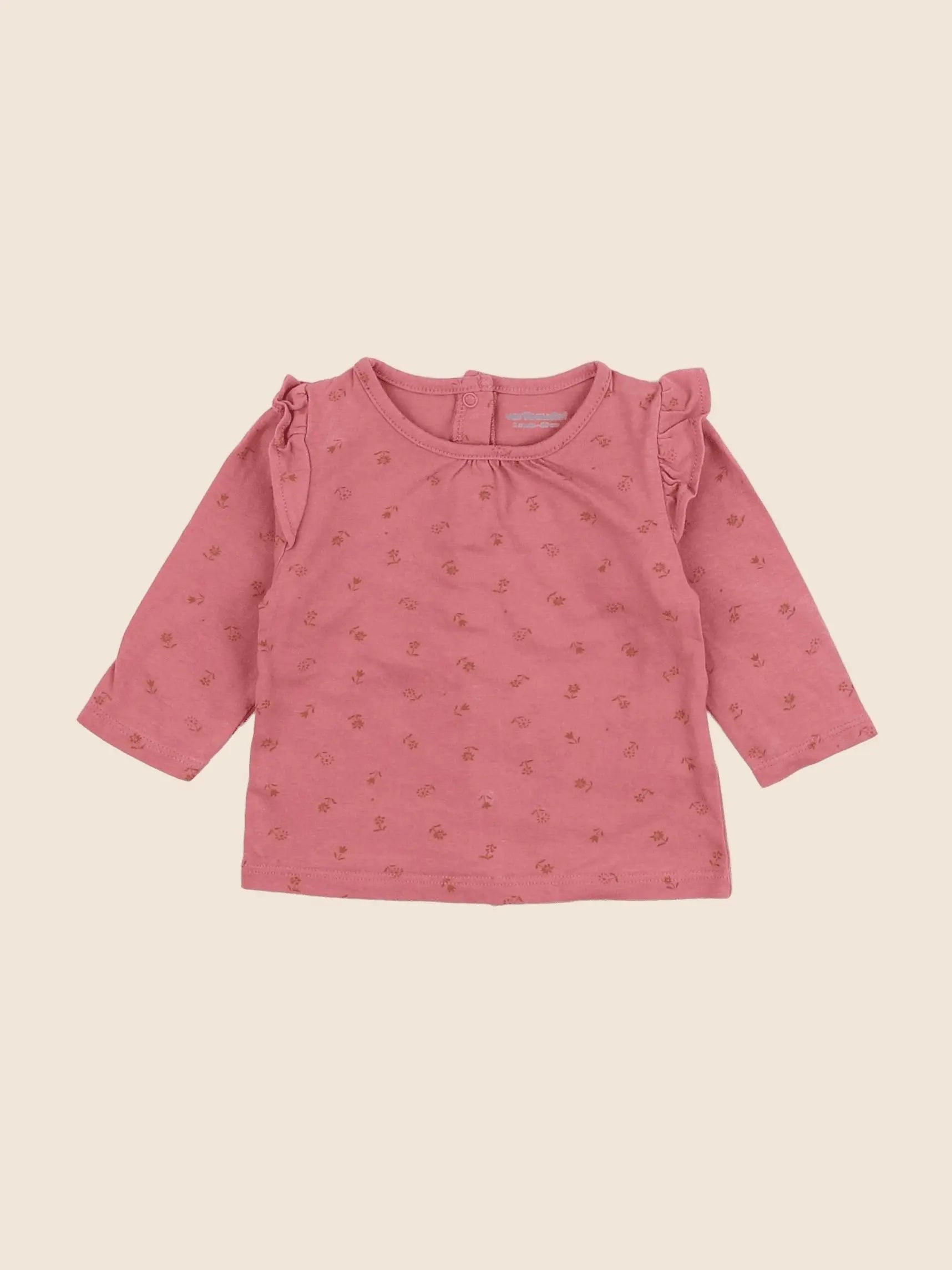 Vertbaudet - tee-shirt rose - 3 mois