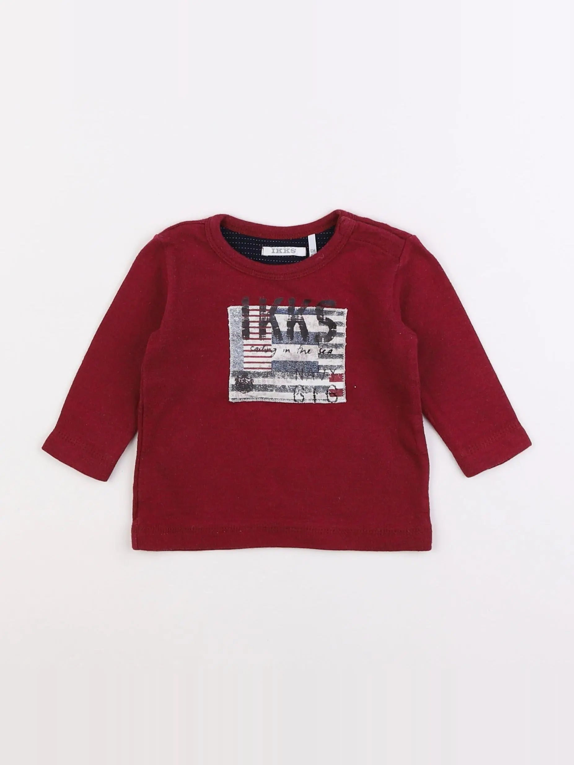 IKKS - tee-shirt rouge - 6 mois