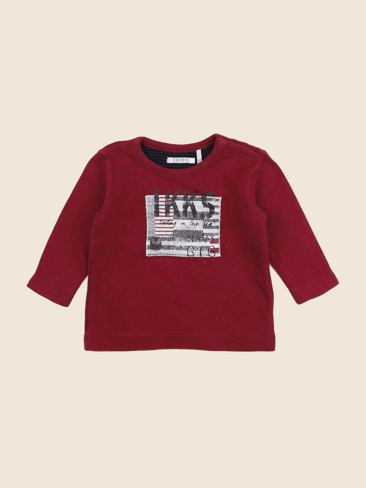 IKKS - tee-shirt rouge - 6 mois