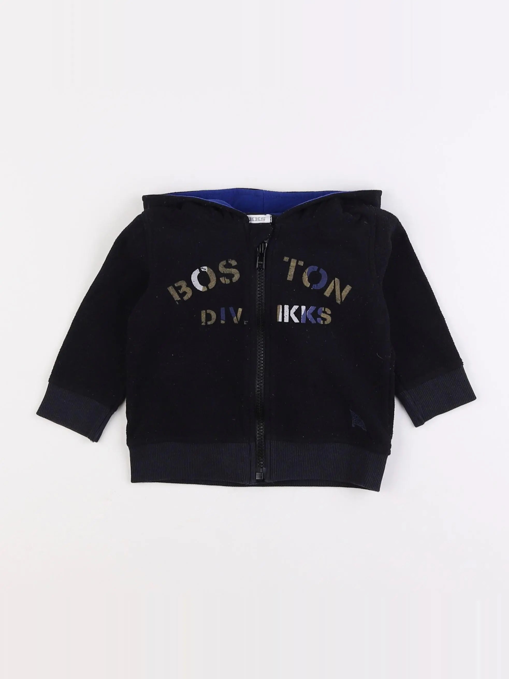 IKKS - sweat bleu - 12 mois
