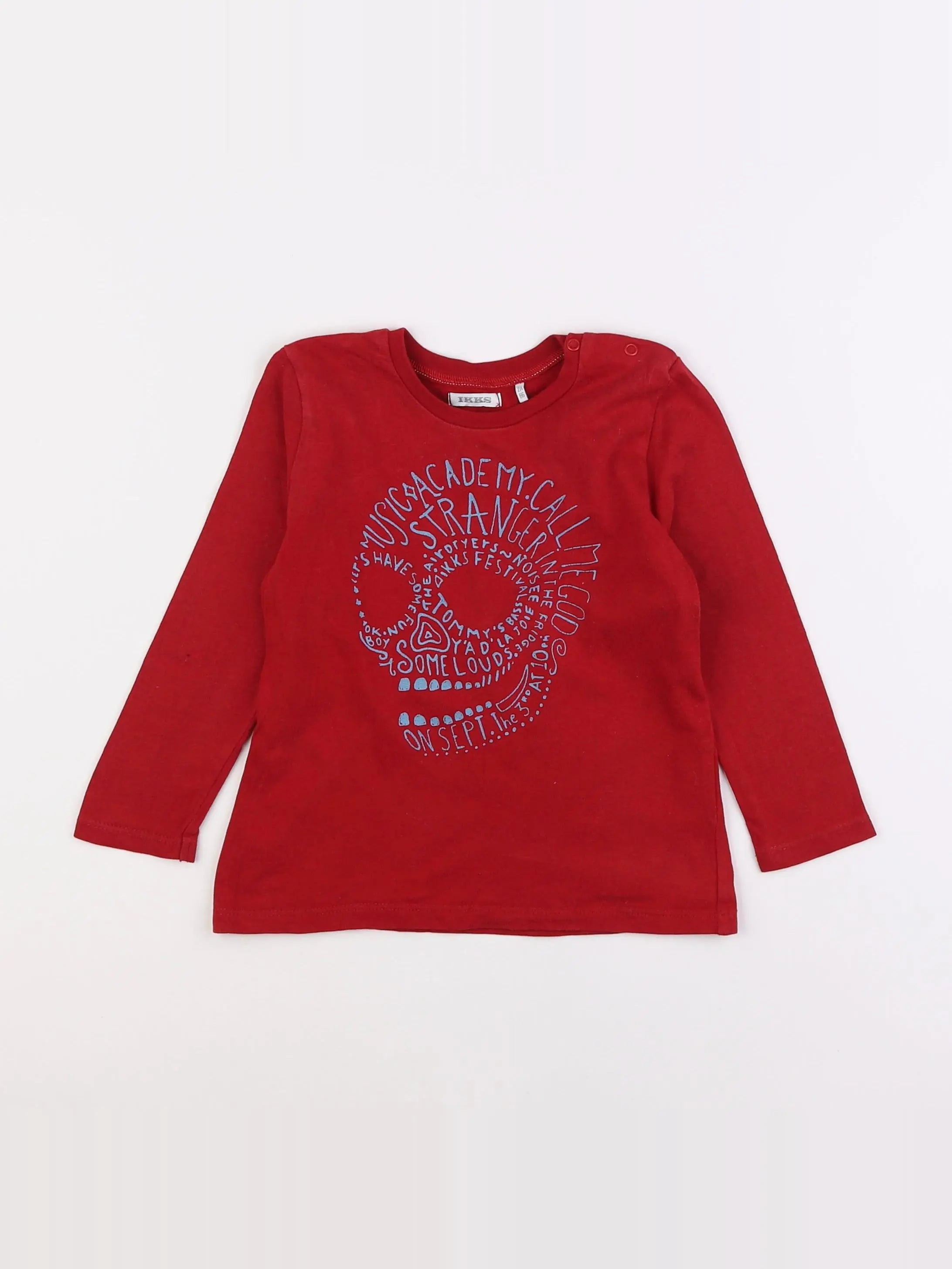 IKKS - tee-shirt rouge - 2 ans