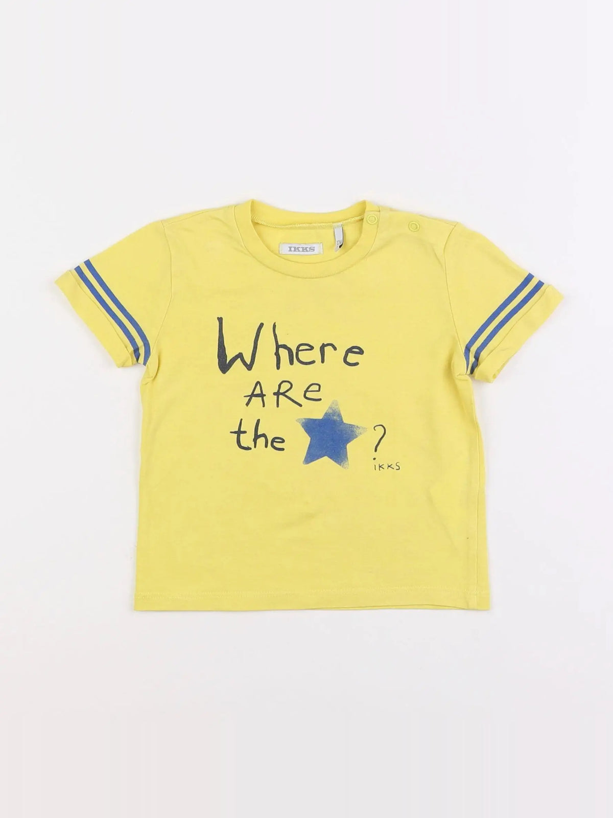IKKS - tee-shirt jaune - 12 mois