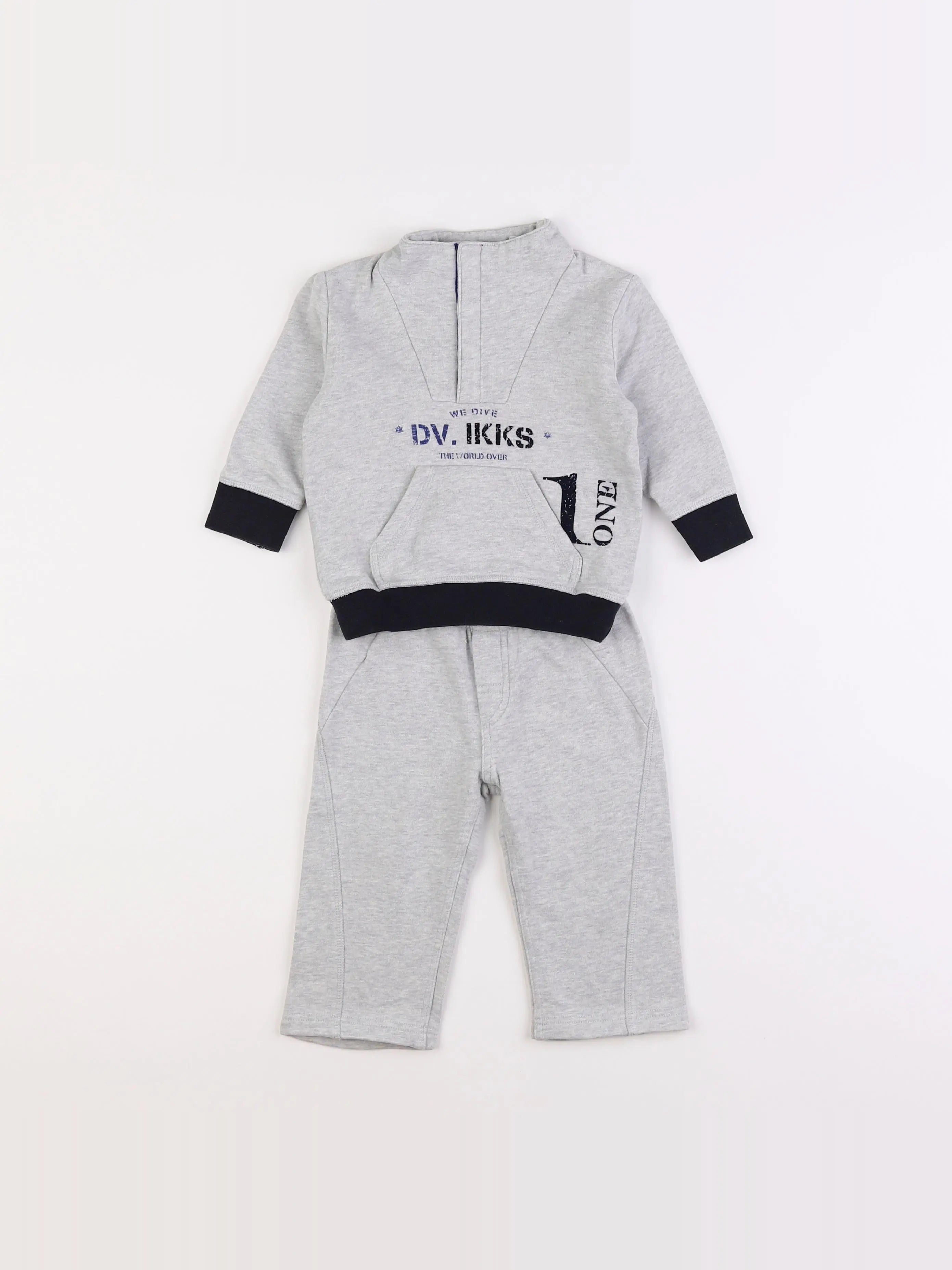 IKKS - ensemble gris - 6 mois