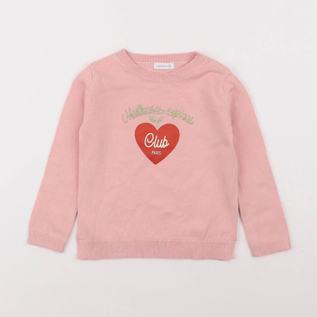 Vertbaudet - pull rose - 2 ans