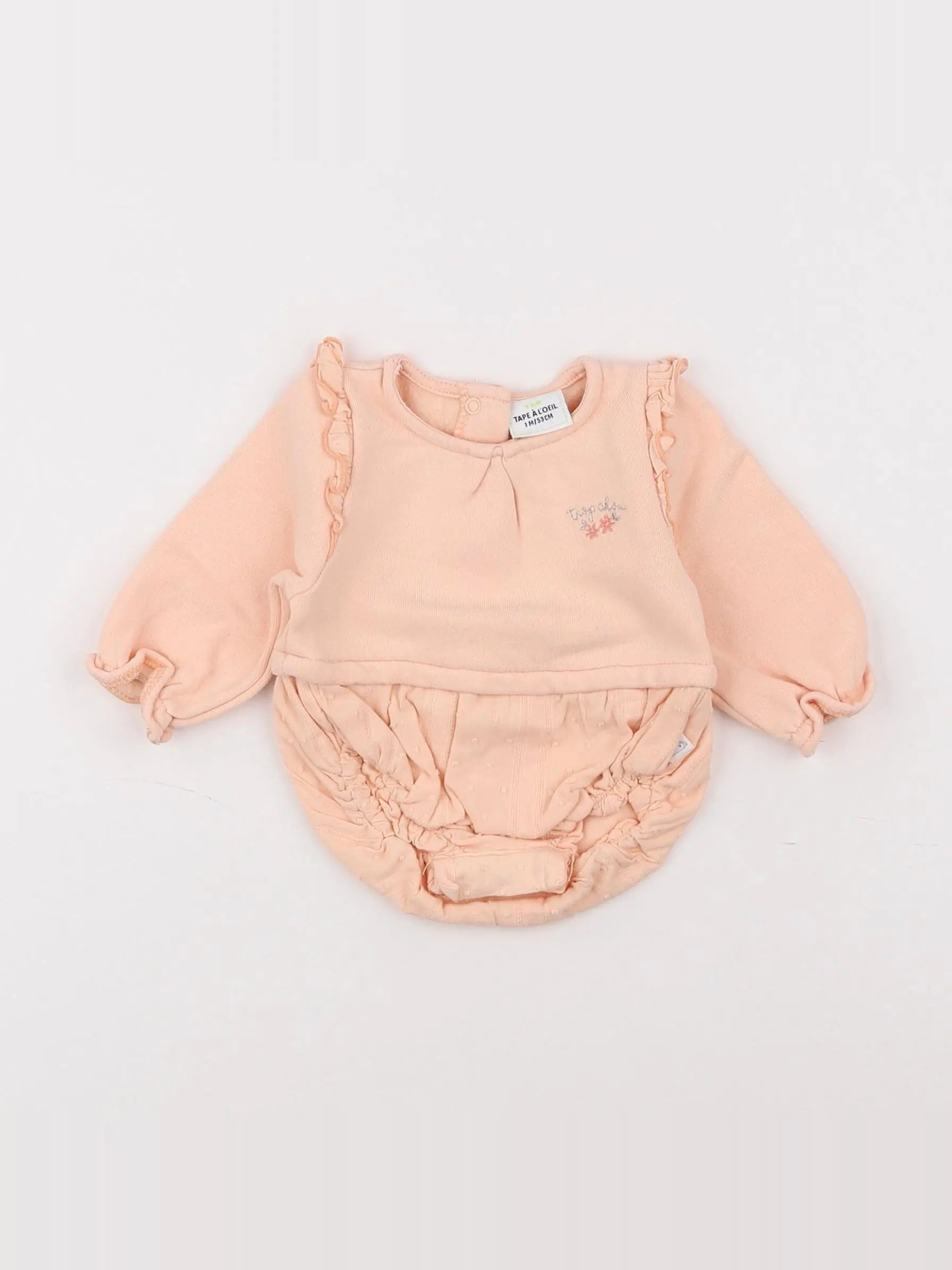 Tape à l'oeil - combinaison orange - 1 mois