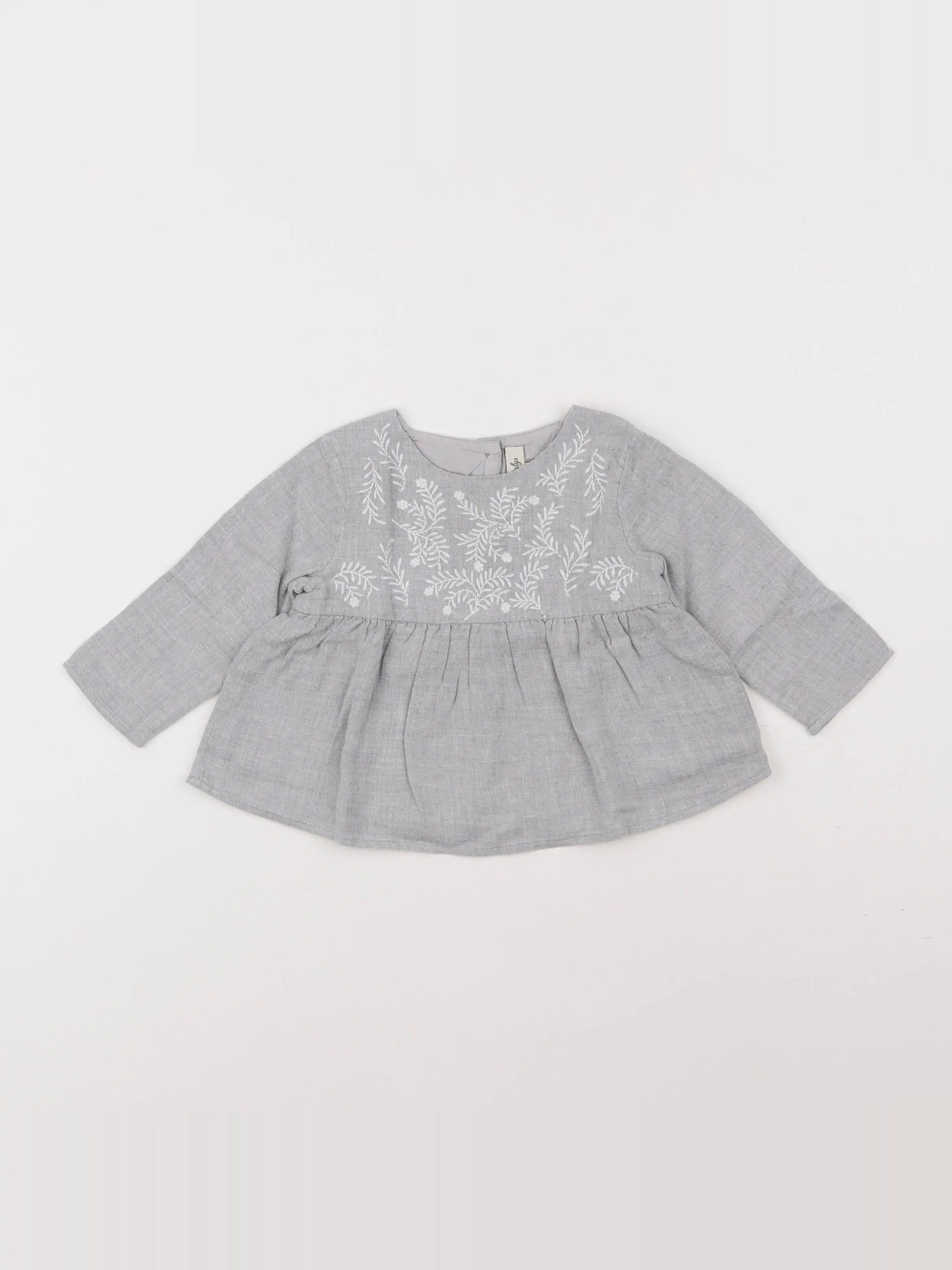 Natalys - blouse gris - 6 mois