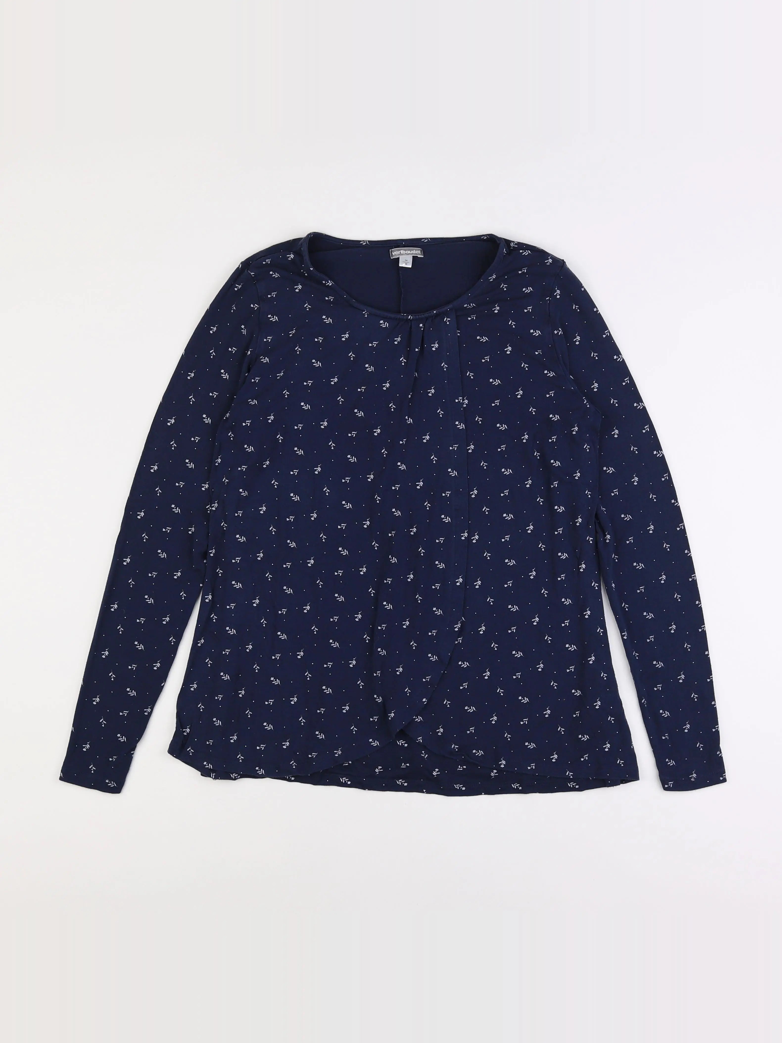 Vertbaudet - tee-shirt grossesse bleu - 34 à 36