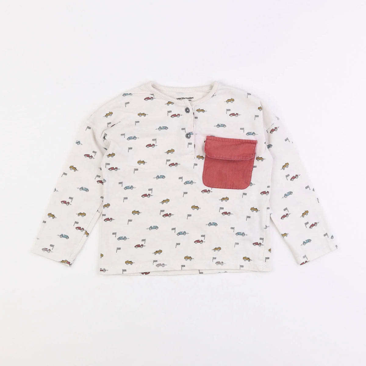 Vertbaudet - tee-shirt beige - 3 ans