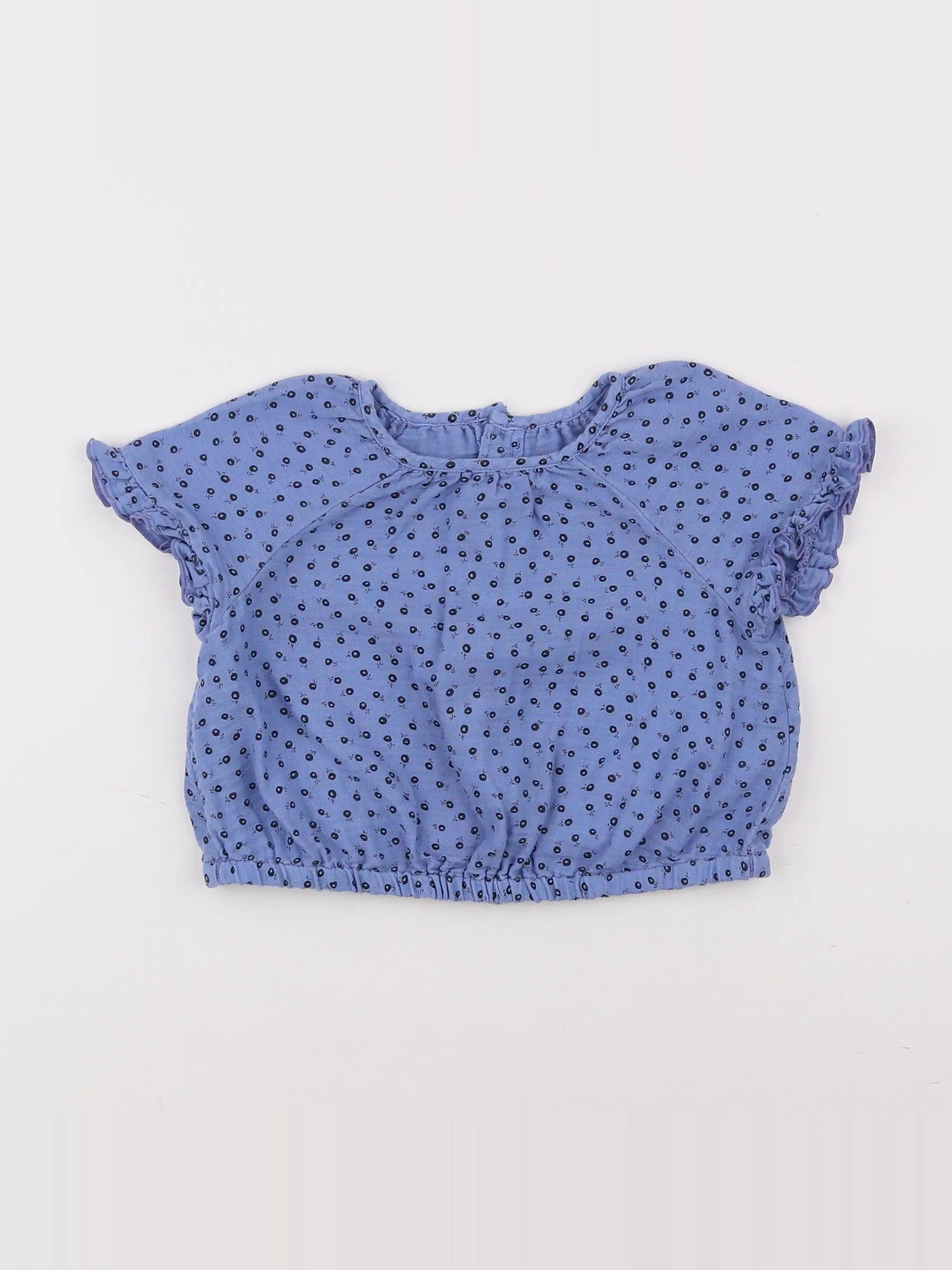 Zara - blouse bleu - 9/12 mois