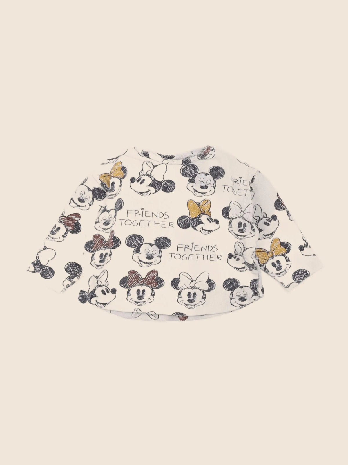 Zara - tee-shirt beige - 3/6 mois