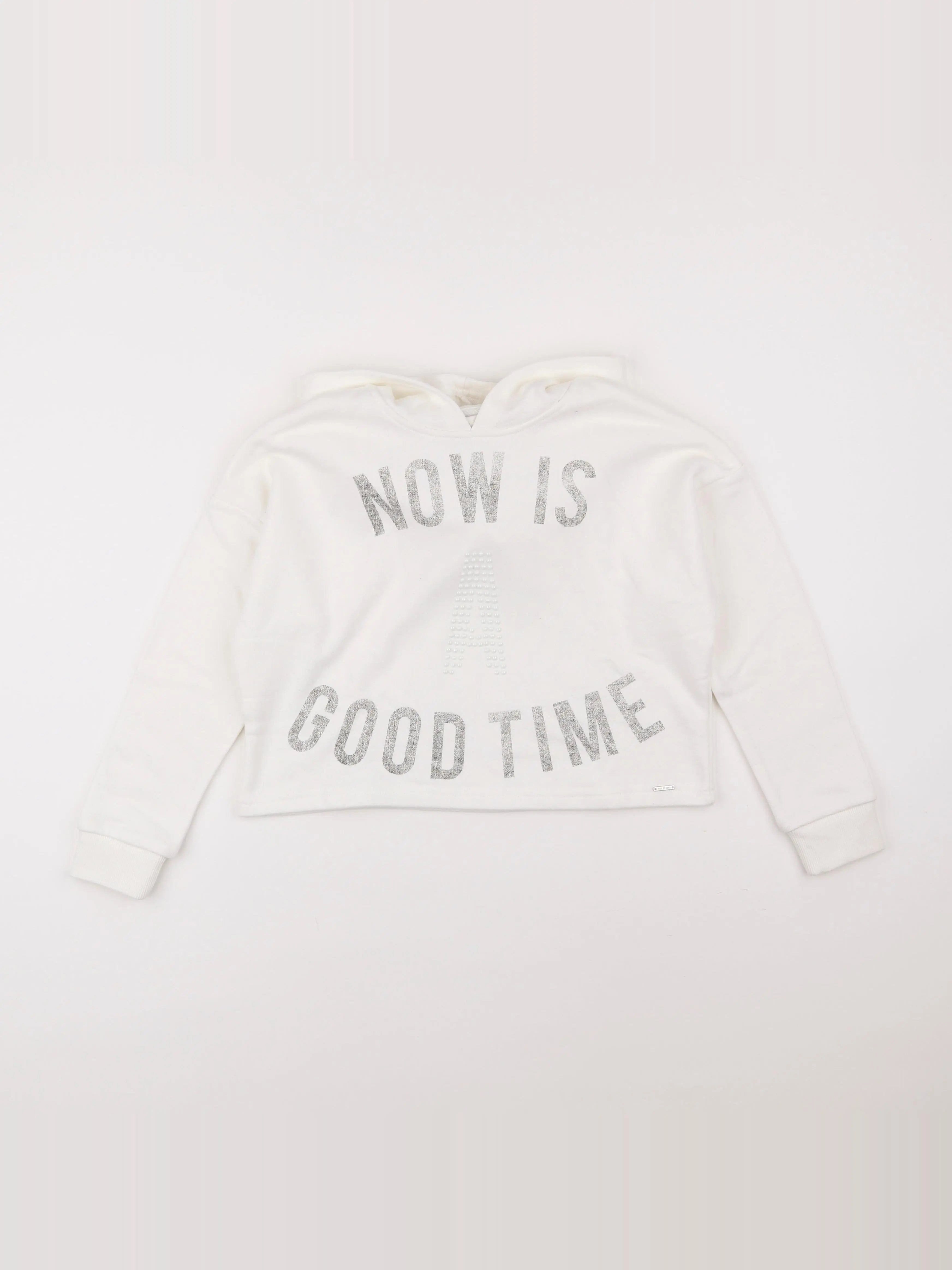IKKS - sweat blanc - 10 ans