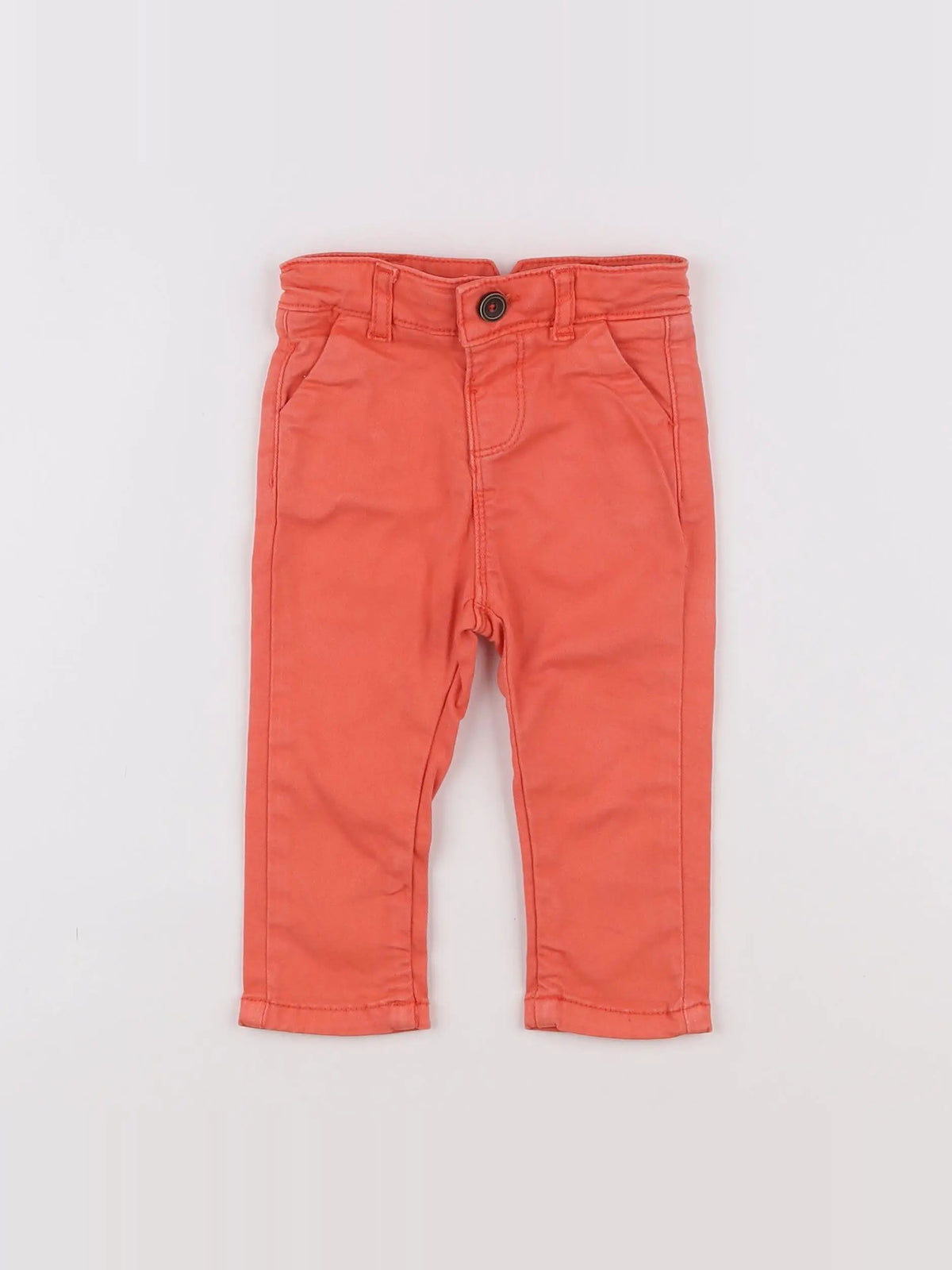 Tape à l'oeil - pantalon orange - 9 mois