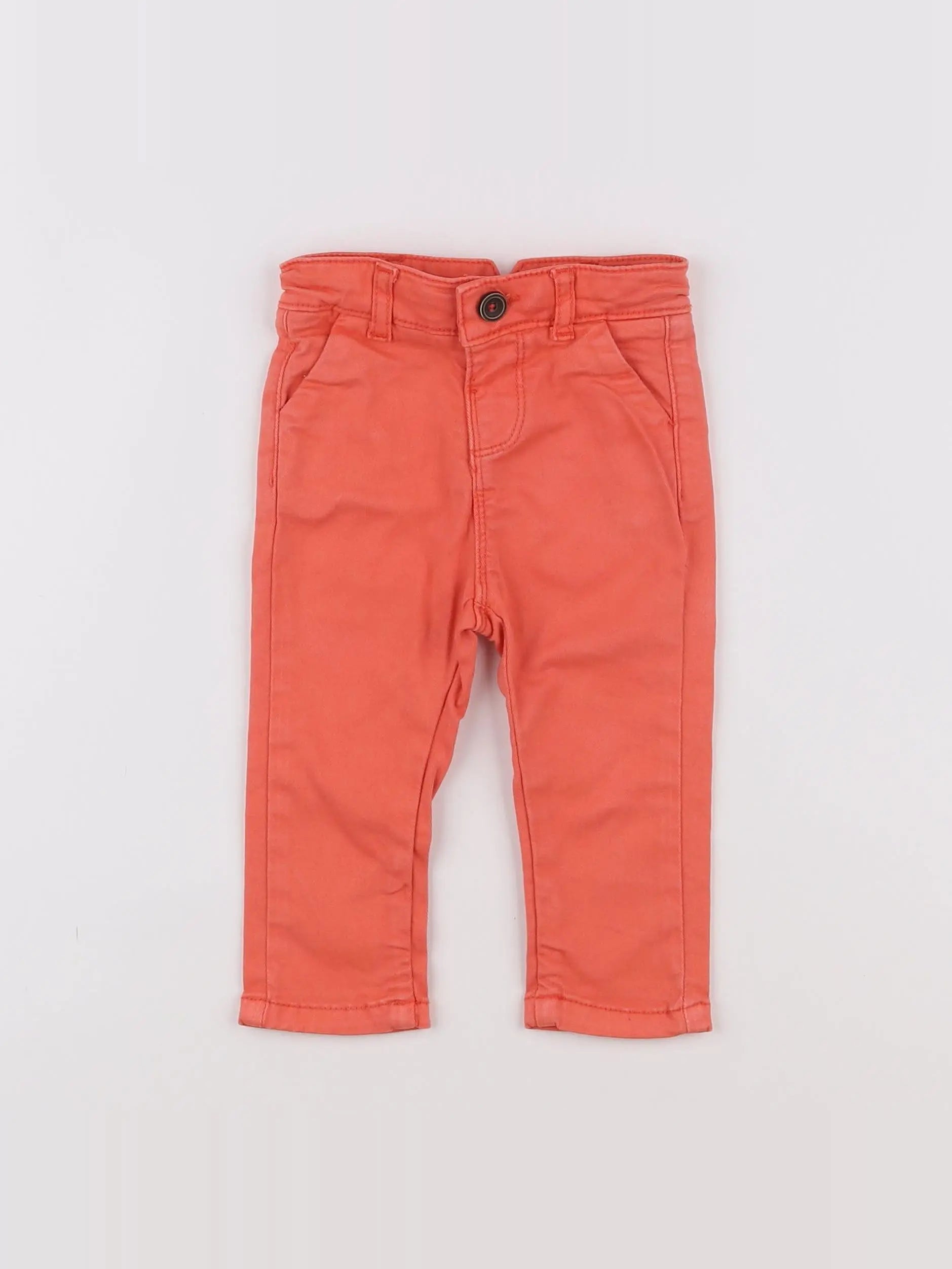 Tape à l'oeil - pantalon orange - 9 mois