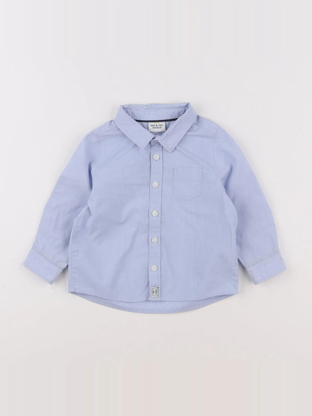 Tape à l'oeil - chemise bleu - 18 mois