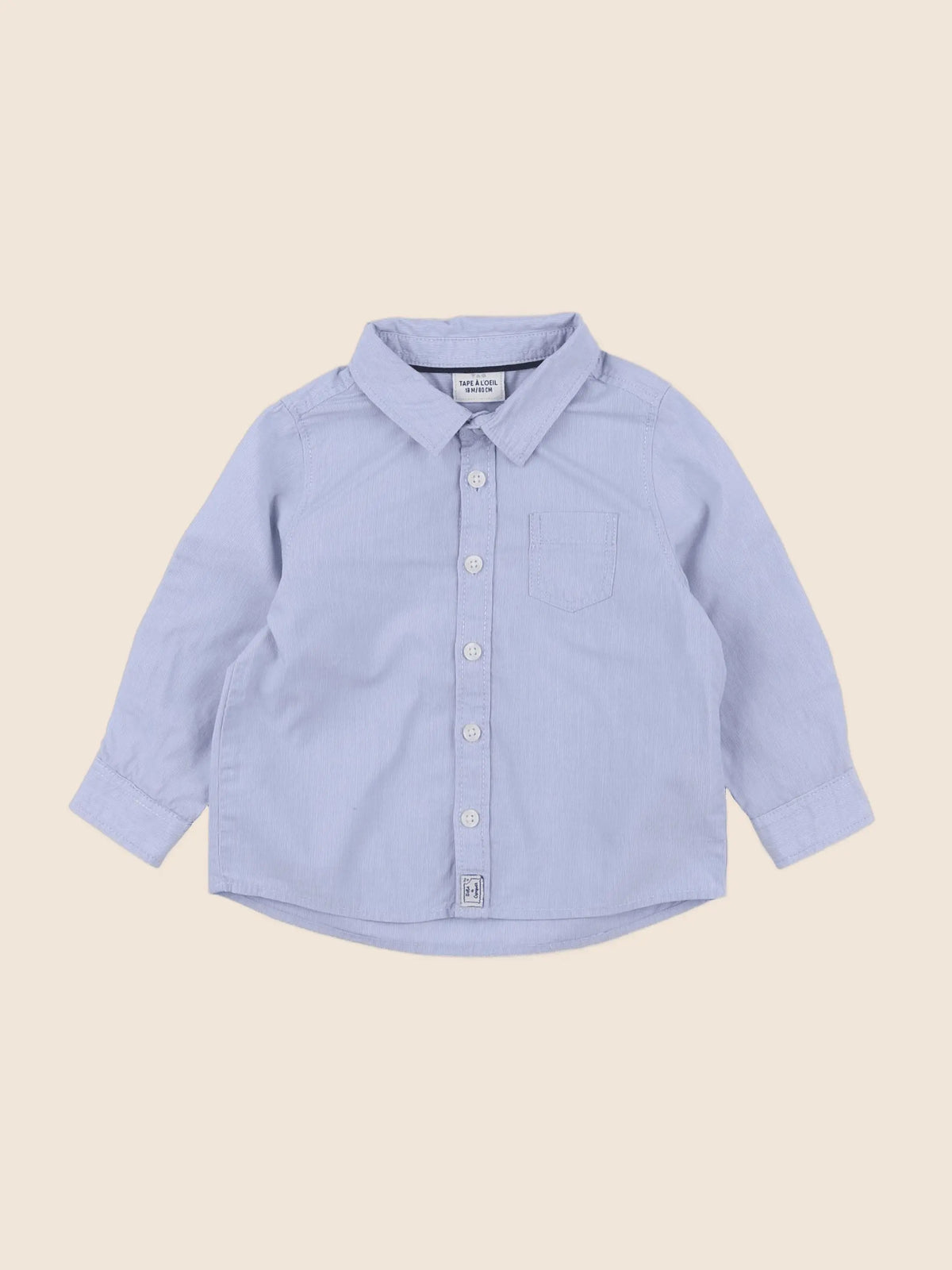 Tape à l'oeil - chemise bleu - 18 mois