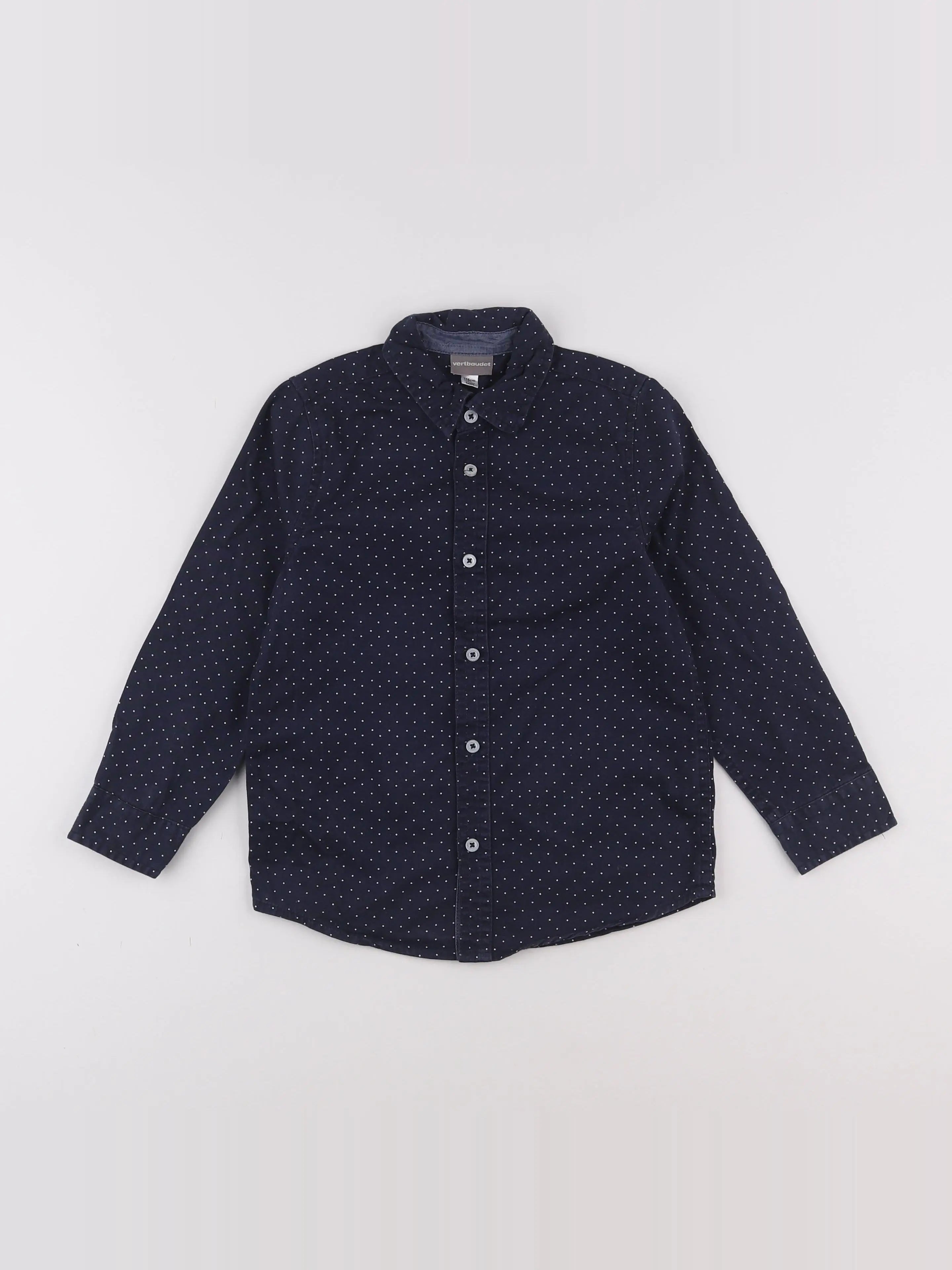 Vertbaudet - chemise bleu - 6 ans