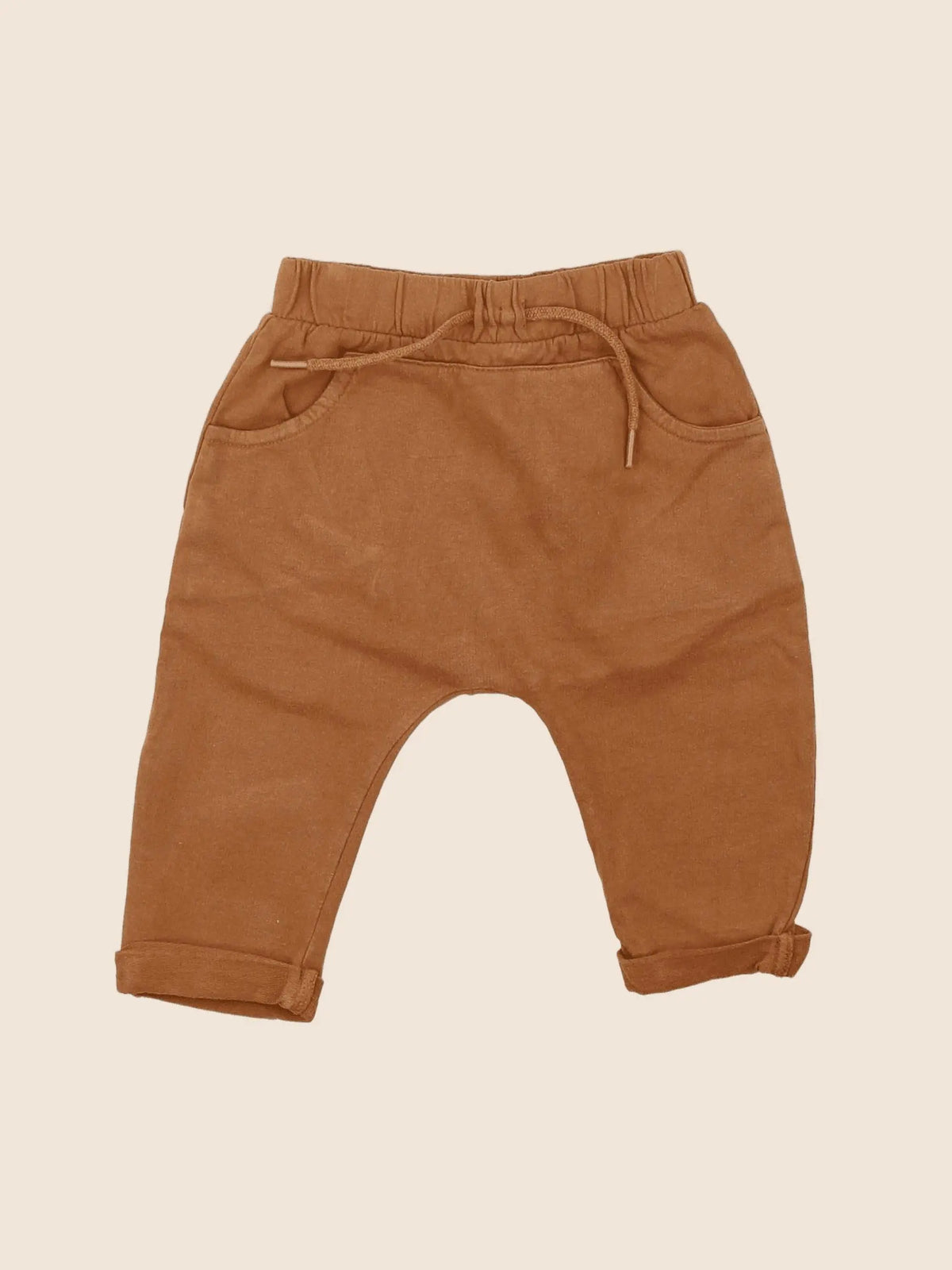 Vertbaudet - sarouel marron - 6 mois