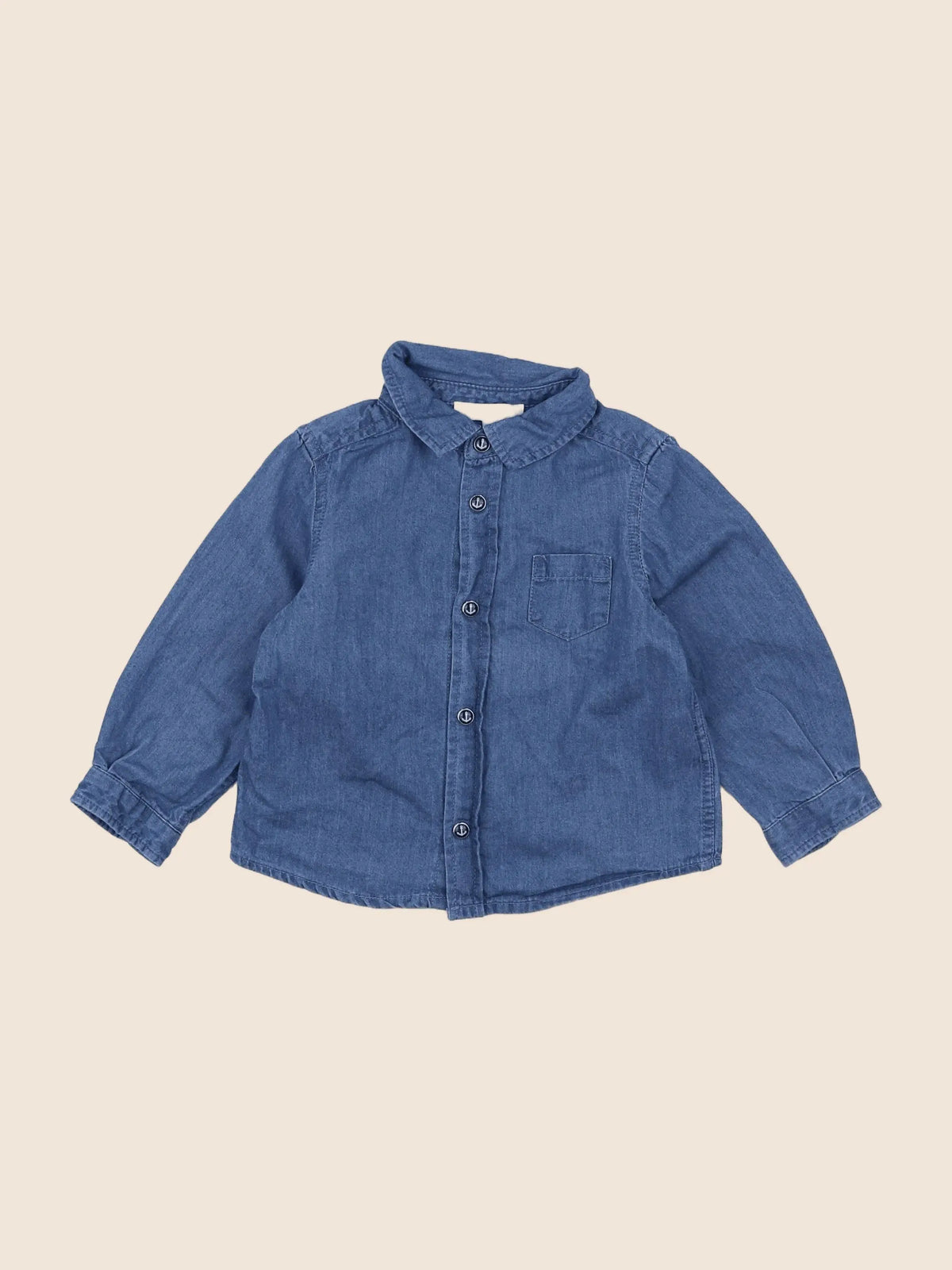 Jacadi - chemise bleu - 12 mois