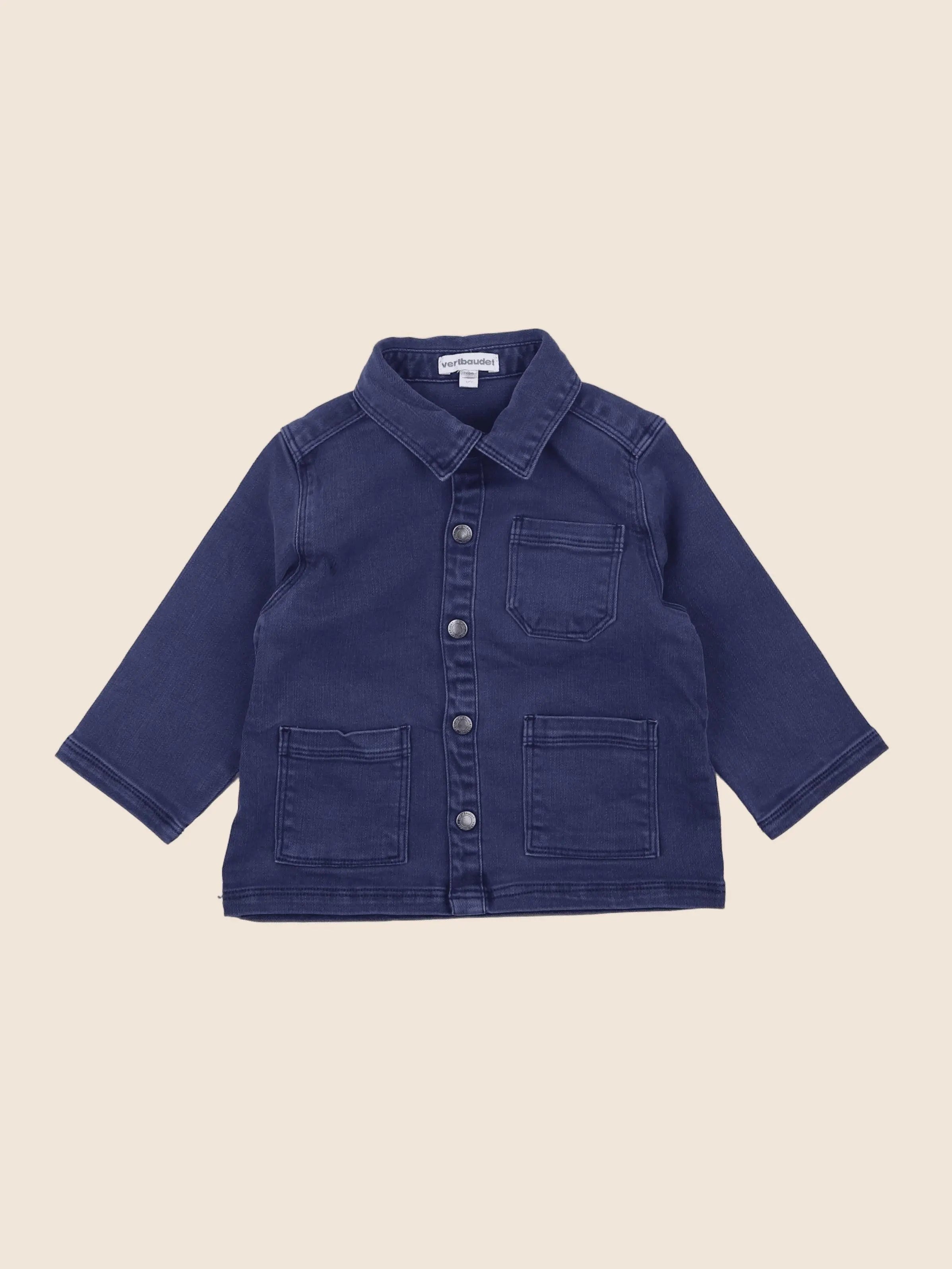 Vertbaudet - veste bleu - 12 mois