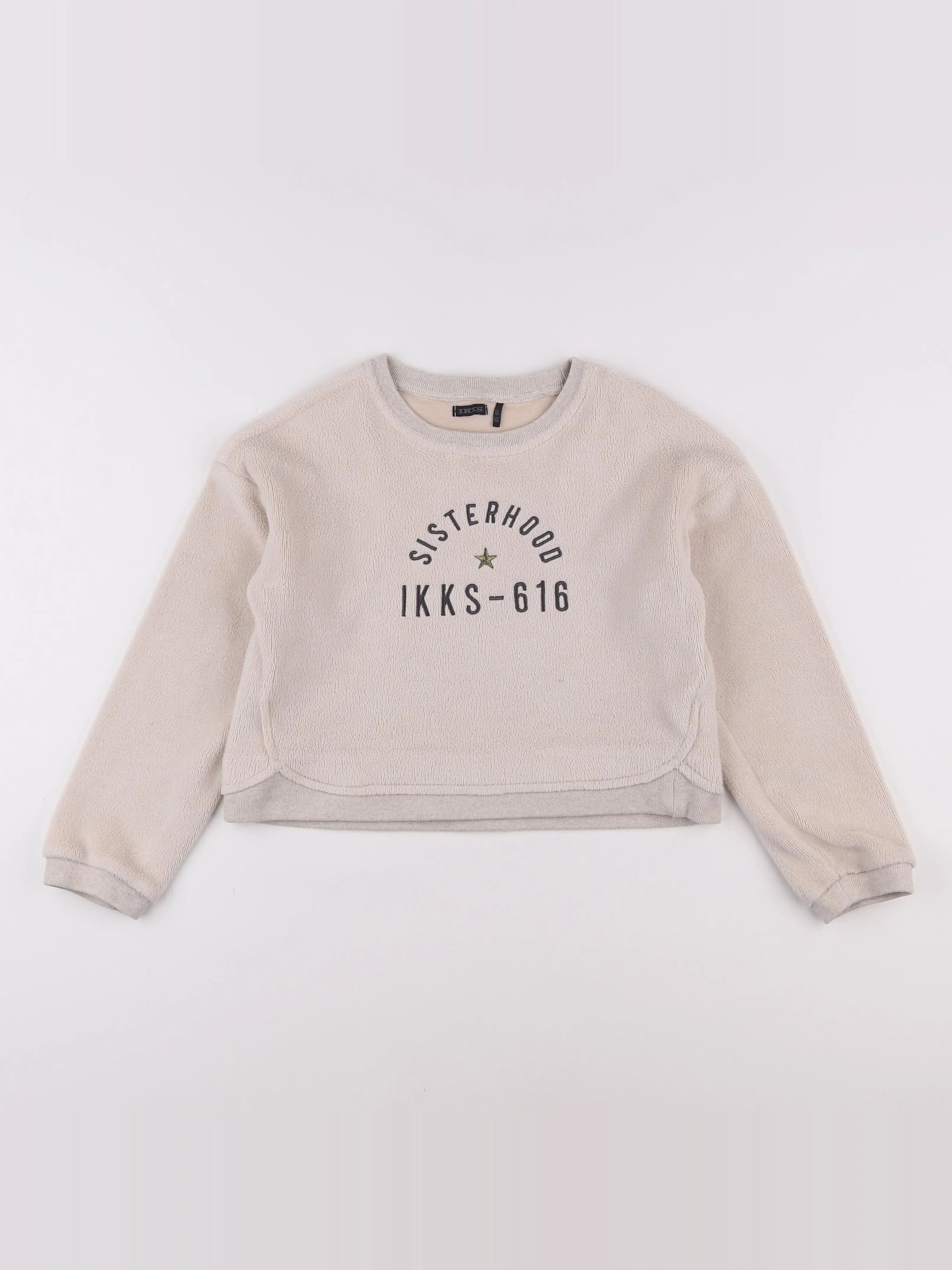 IKKS - sweat beige - 10 ans