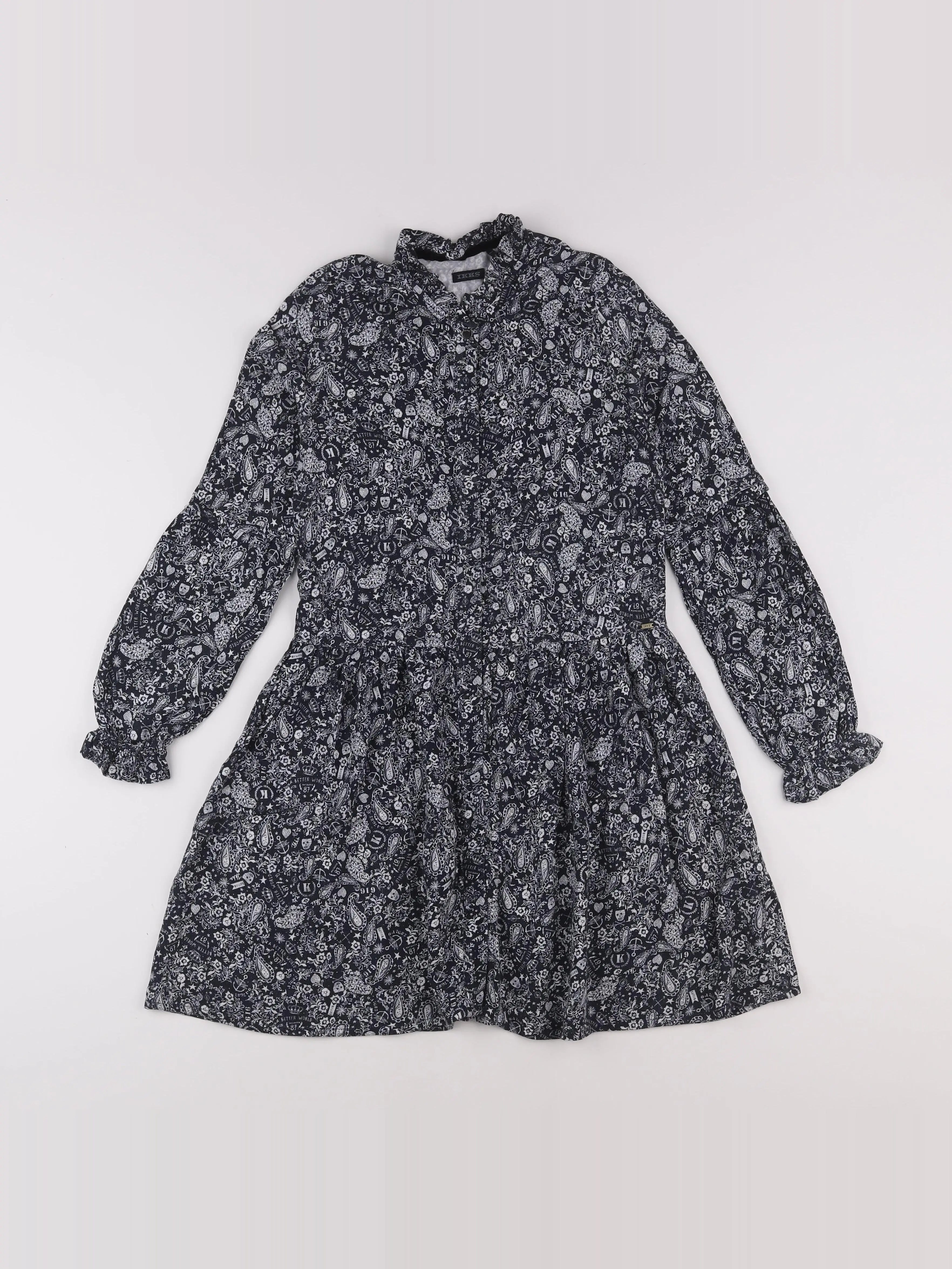 IKKS - robe noir - 10 ans