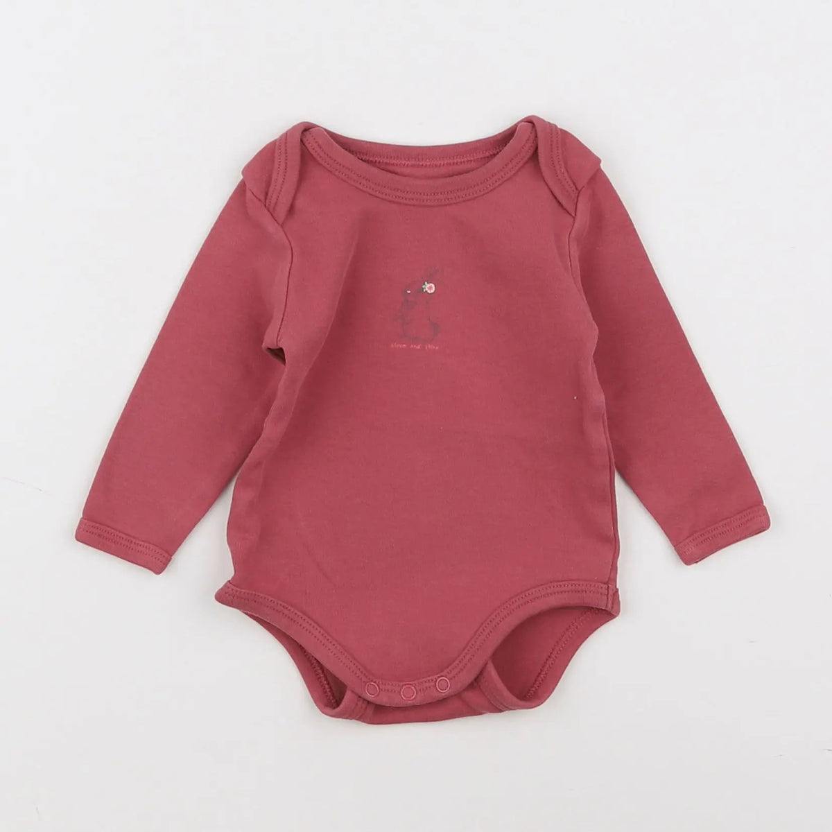 Vertbaudet - body rouge - 6 mois