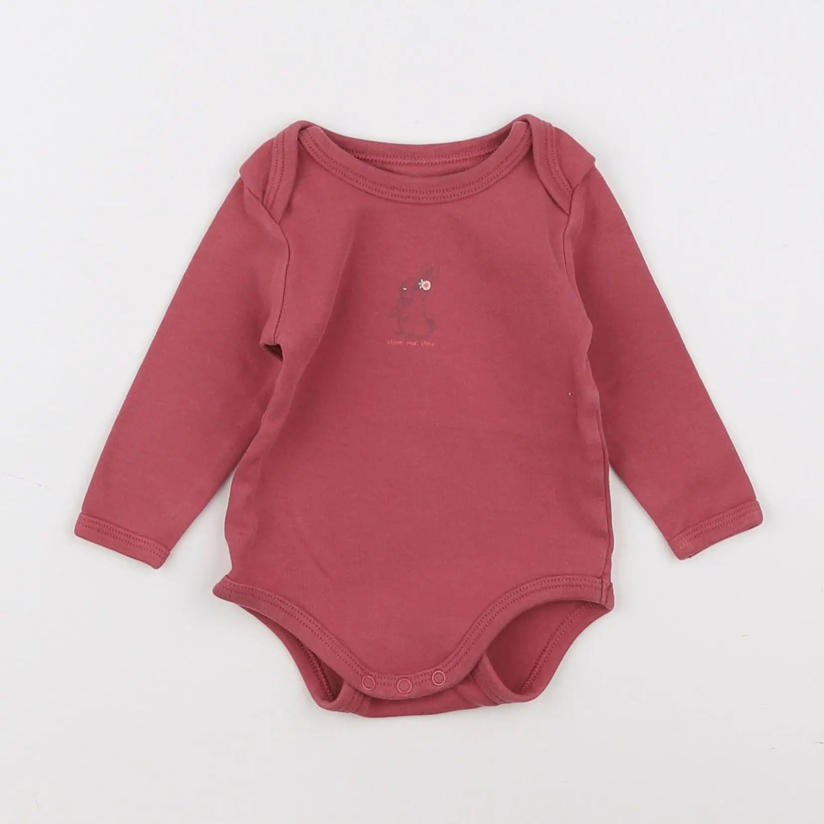 Vertbaudet - body rouge - 6 mois