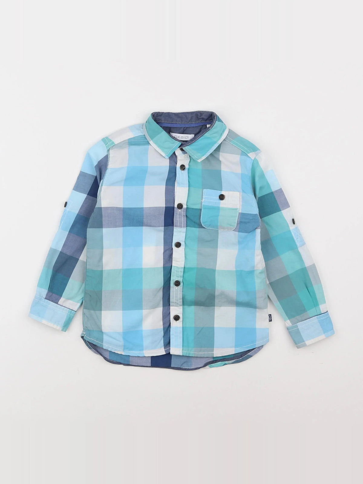 Okaidi - chemise bleu - 3 ans