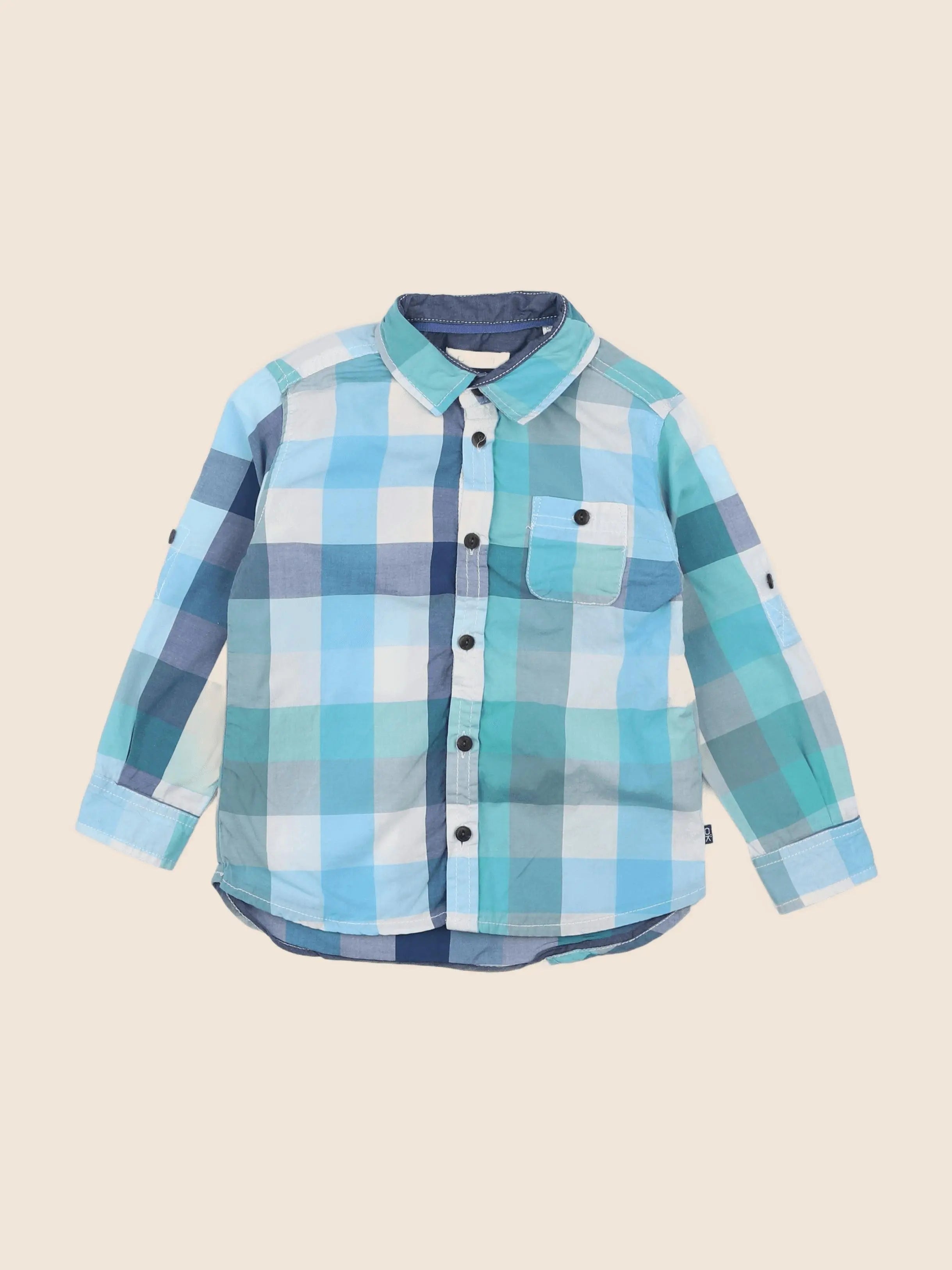 Okaidi - chemise bleu - 3 ans