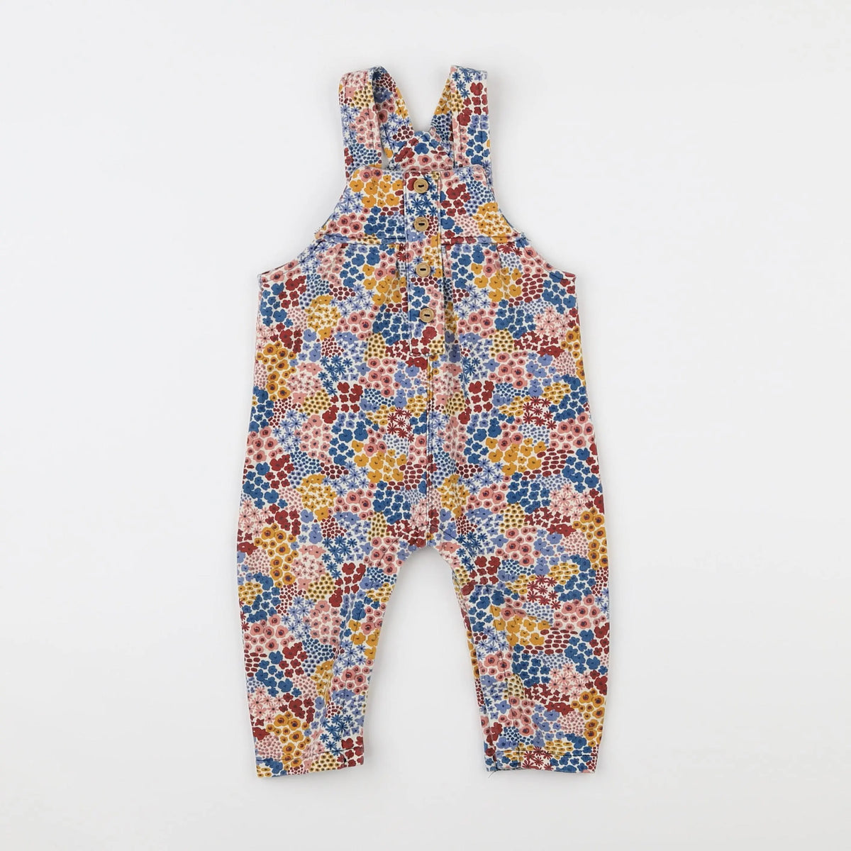 Vertbaudet - salopette multicolore - 12 mois