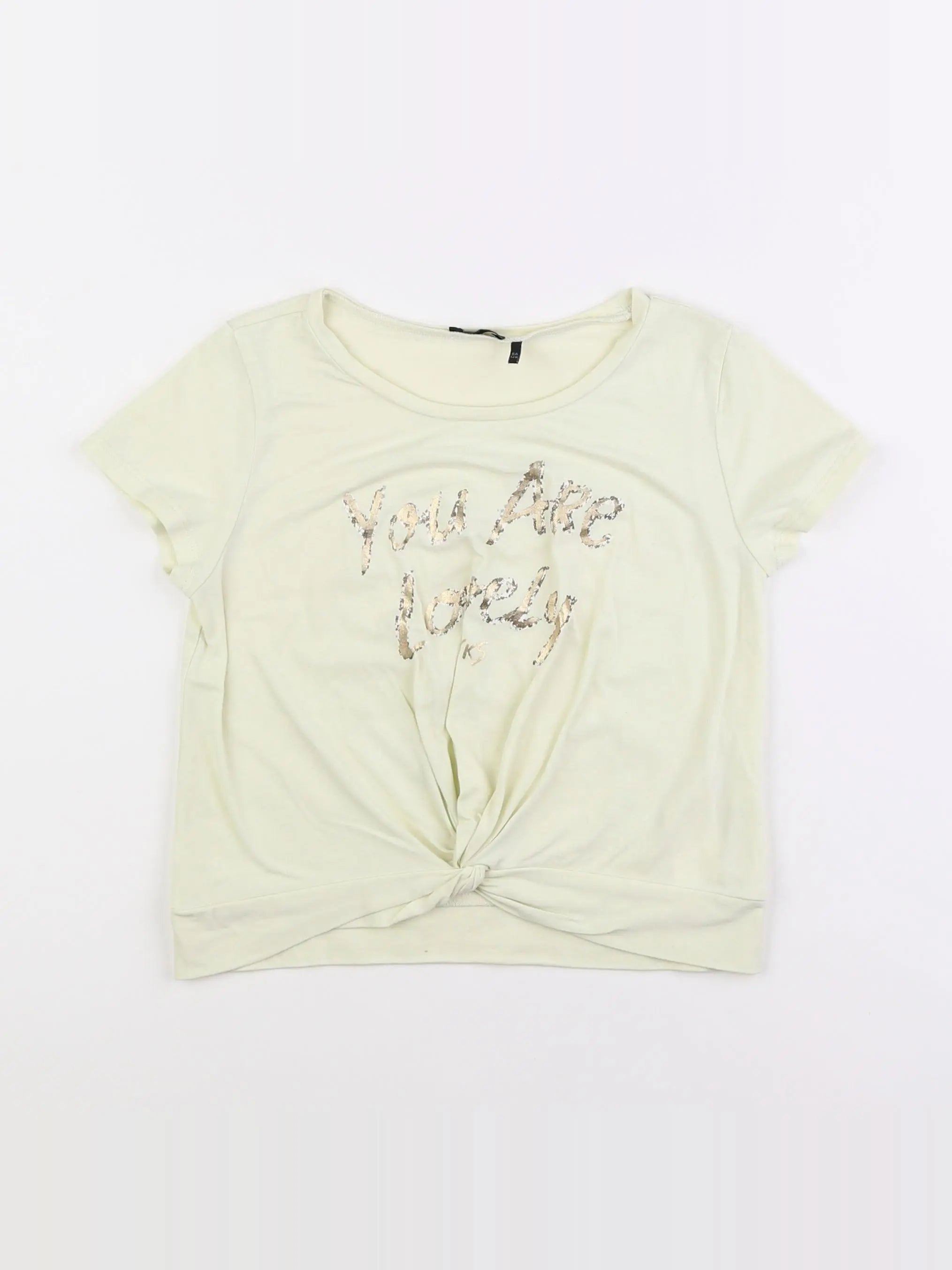 IKKS - tee-shirt jaune - 8 ans