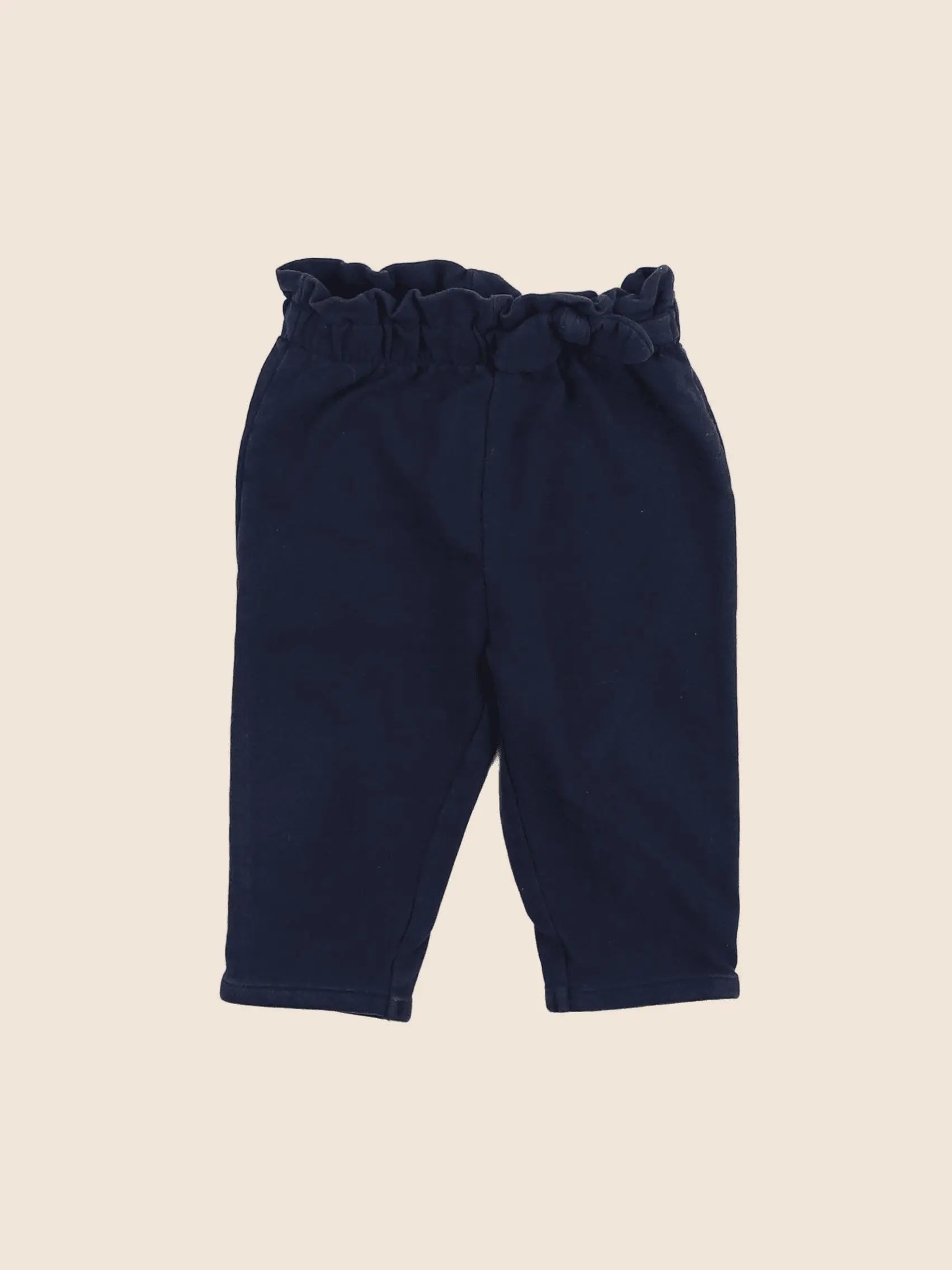 Vertbaudet - pantalon bleu - 12 mois