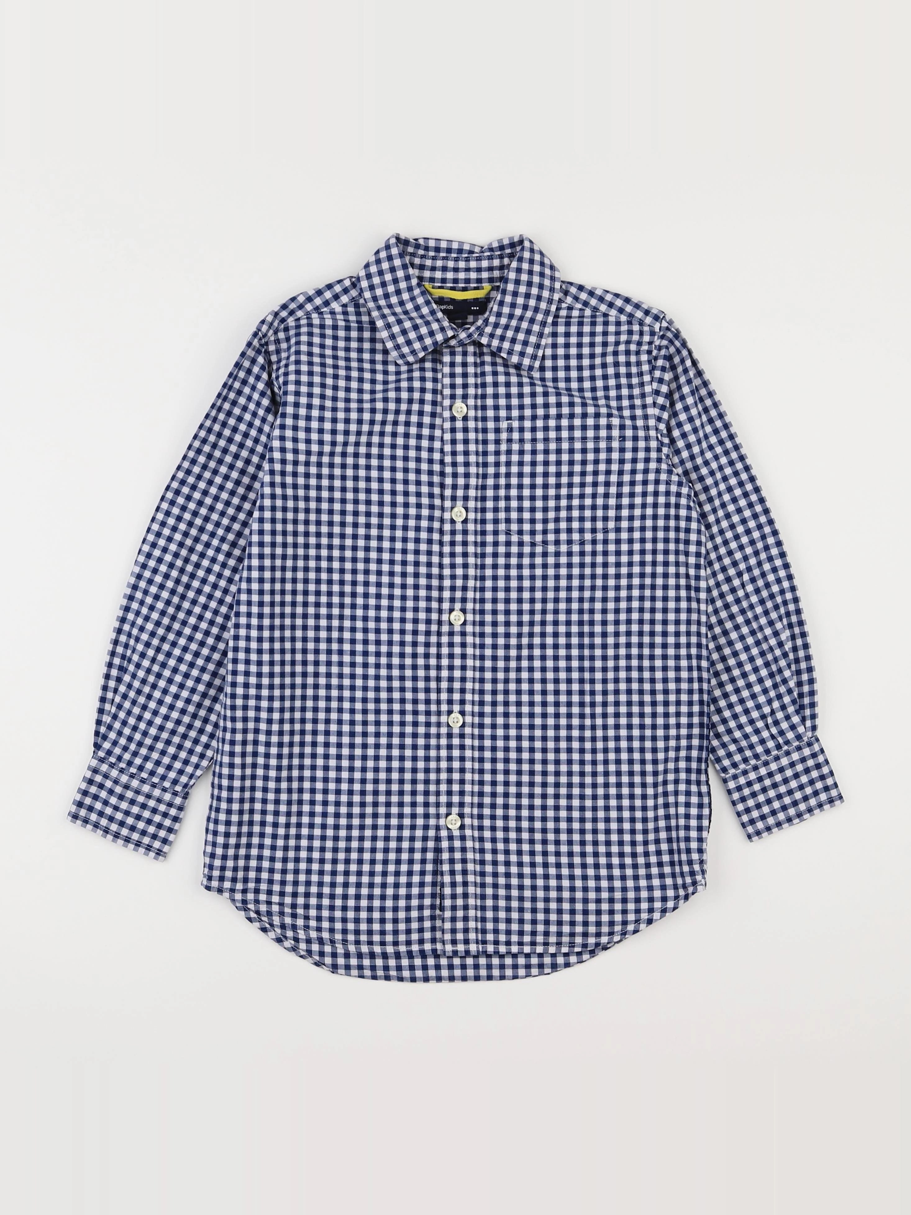 GAP - chemise blanc, bleu - 8 ans